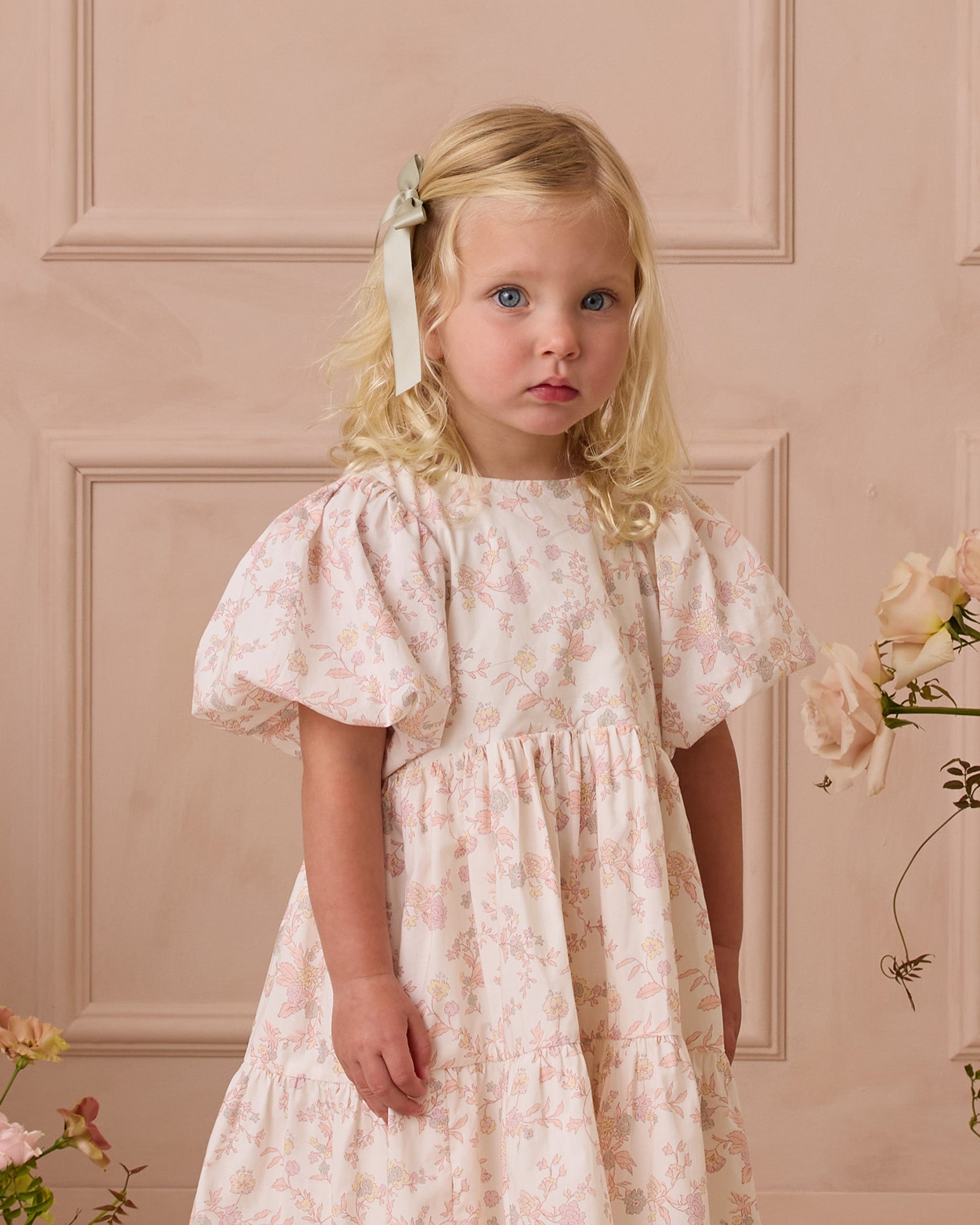Robe Chloé | Motif floral pastel
