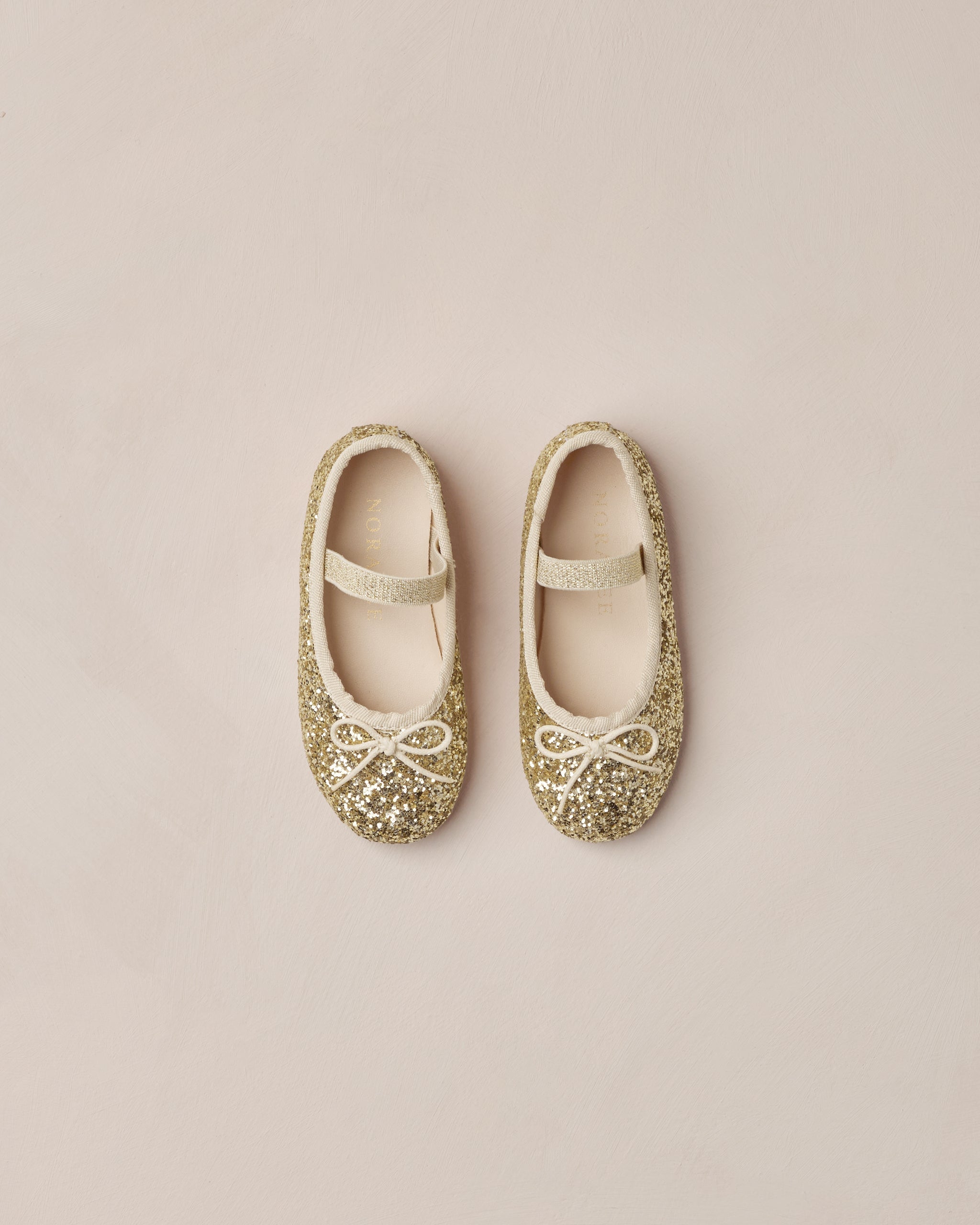 Ballet Flats | Gold Sparkle – Noralee