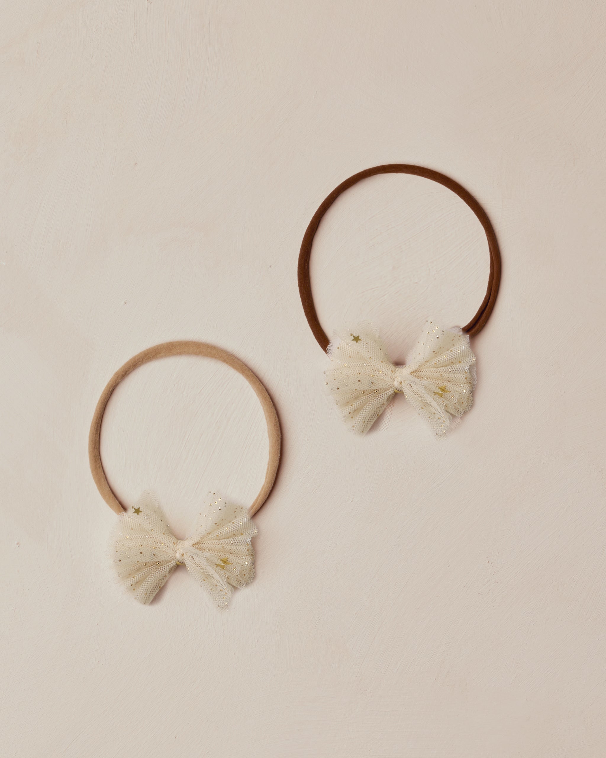 Flutter Tulle Headband | Champagne Stars - Rylee + Cru | Kids Clothes | Trendy Baby Clothes | Modern Infant Outfits |