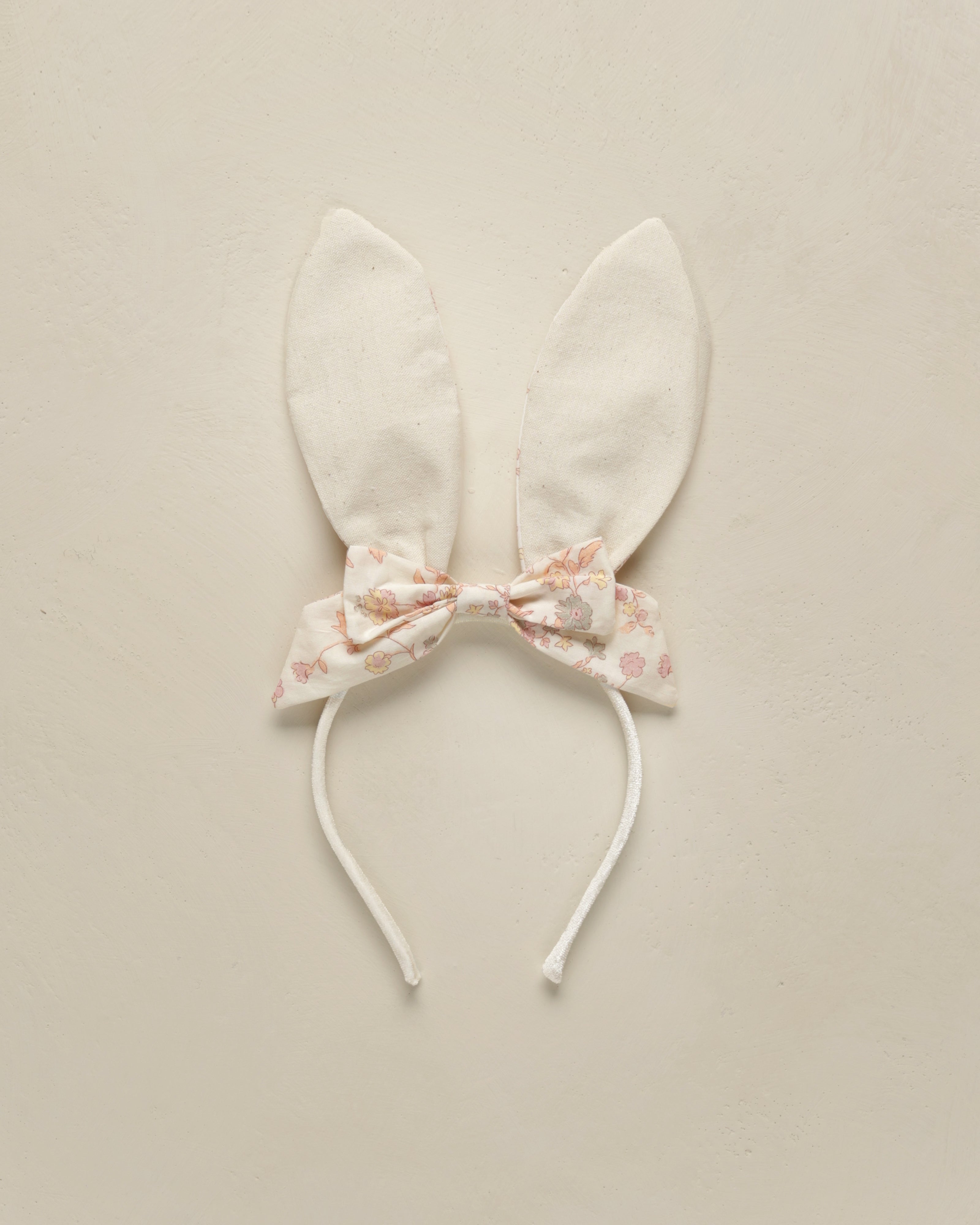 Bandeau lapin || Motif floral pastel