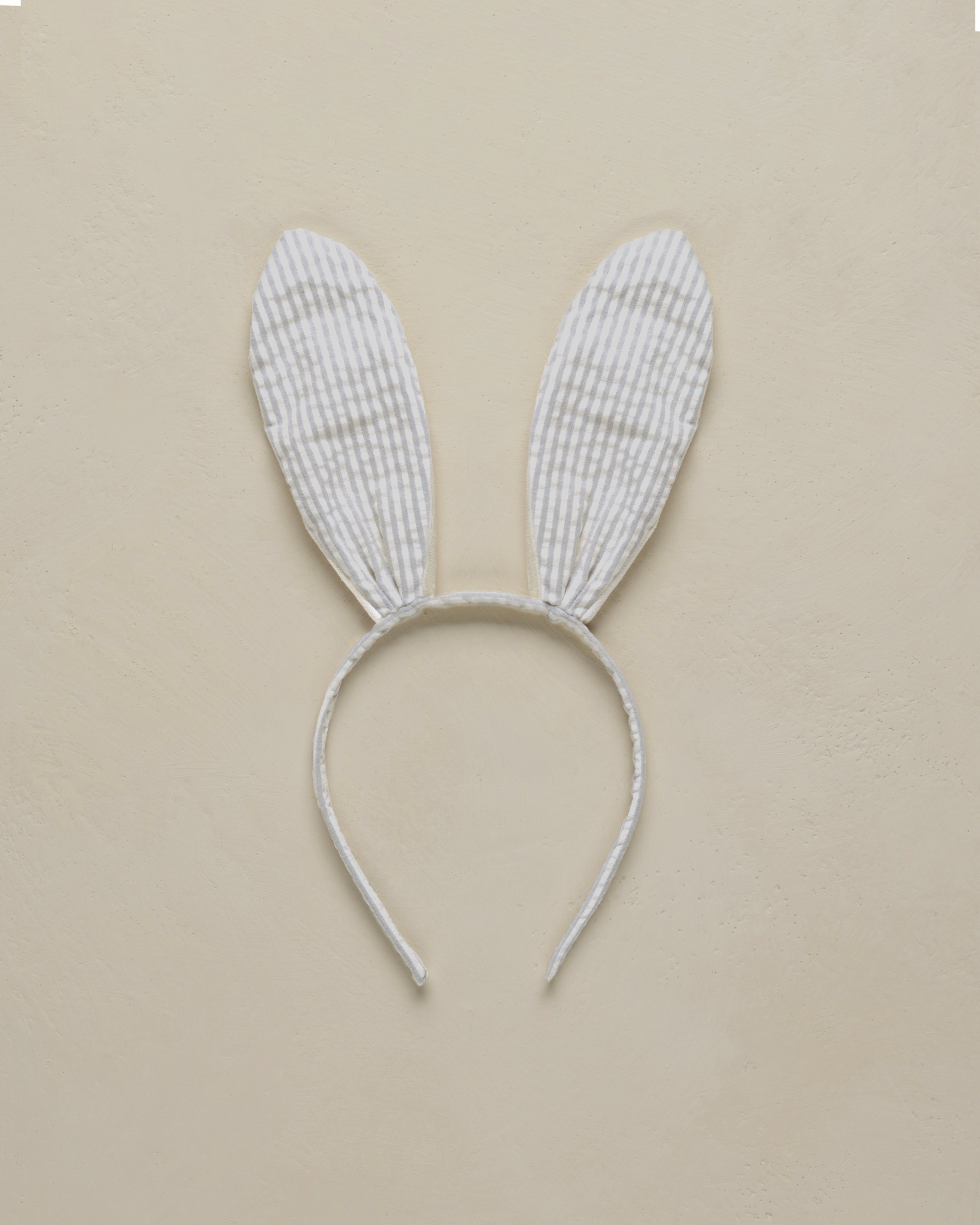 Bandeau lapin || Rayures sauge
