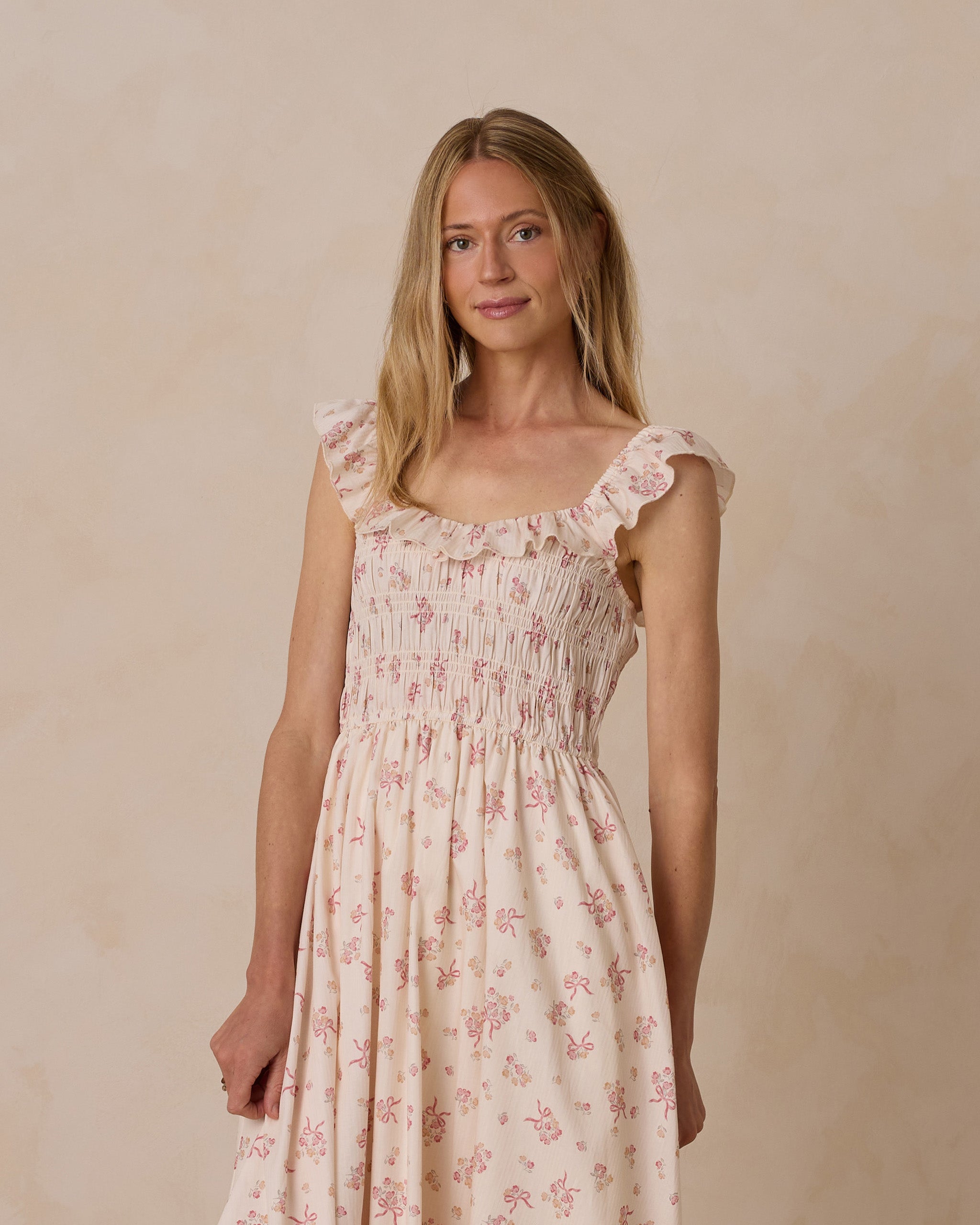 Robe Stella | Motif à pois et nœuds