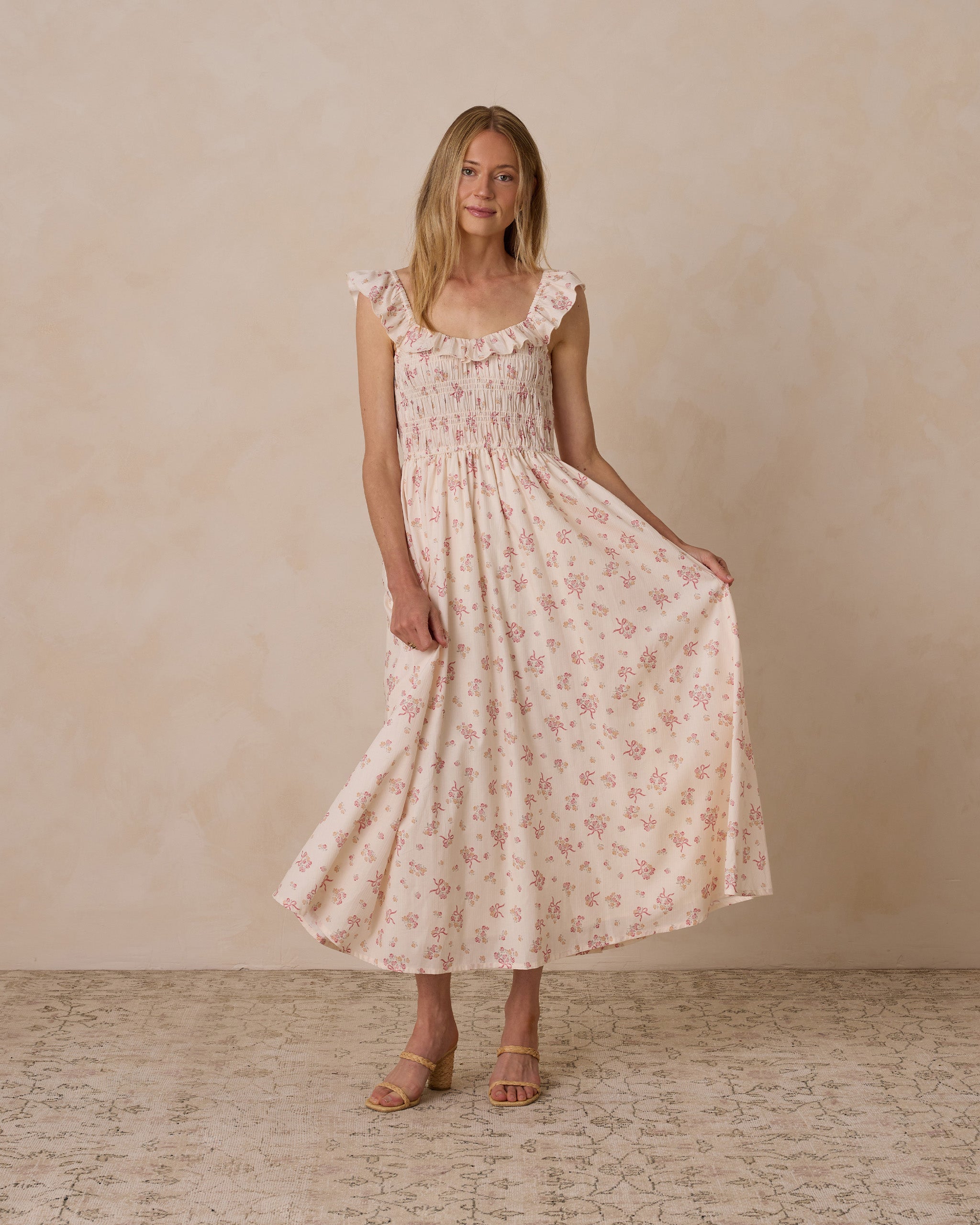 Robe Stella | Motif à pois et nœuds