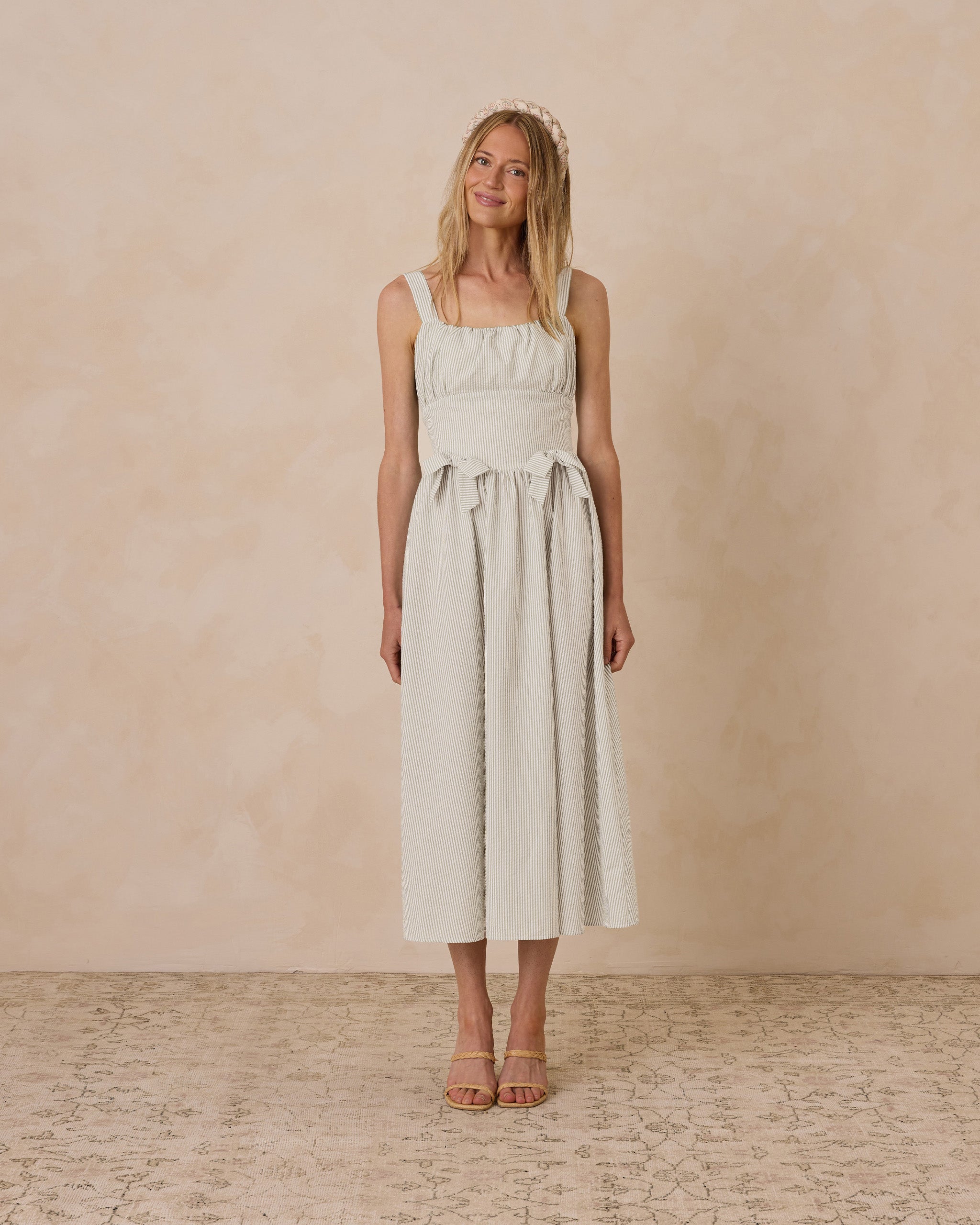 Robe Betsy || Rayures sauge