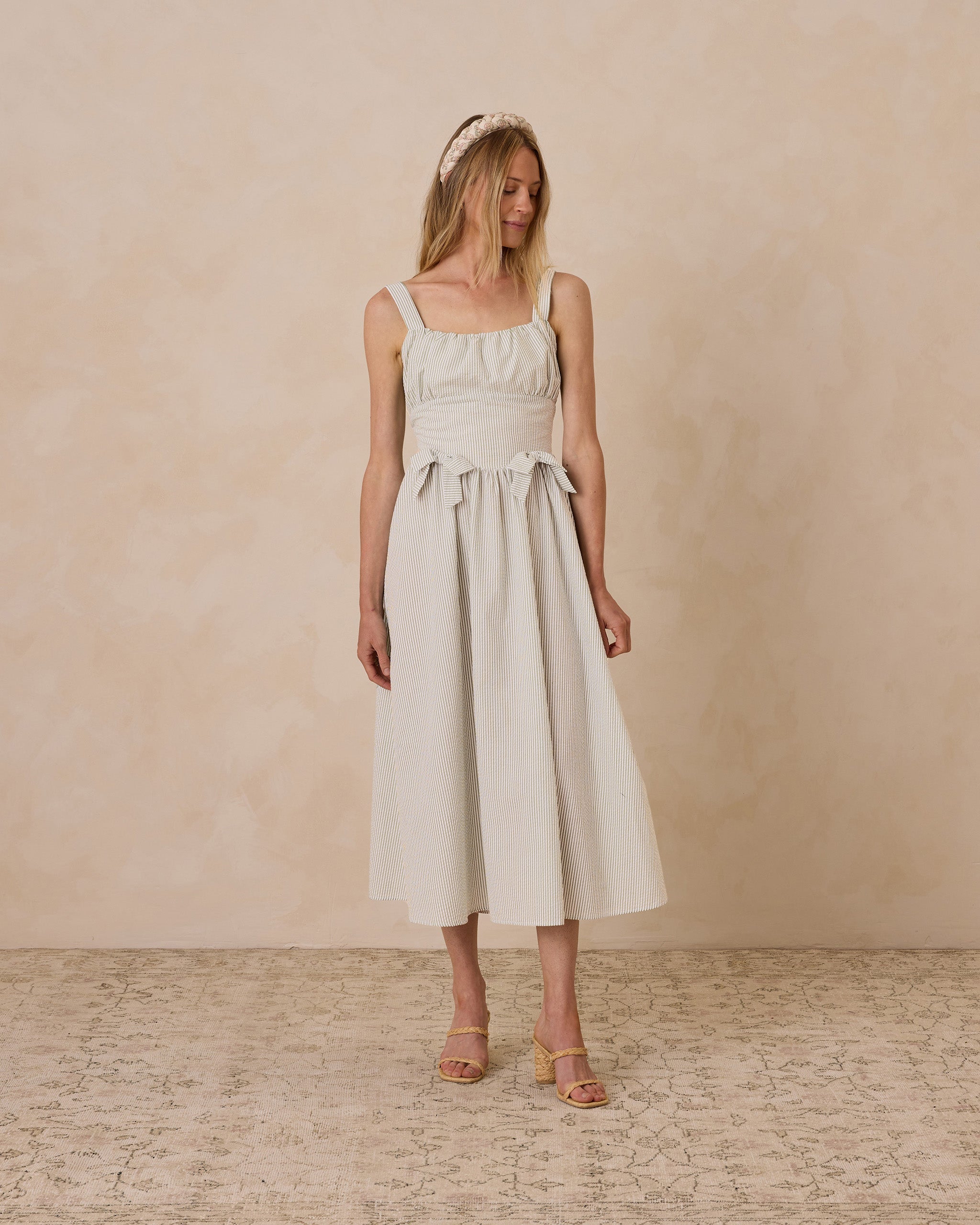 Robe Betsy || Rayures sauge