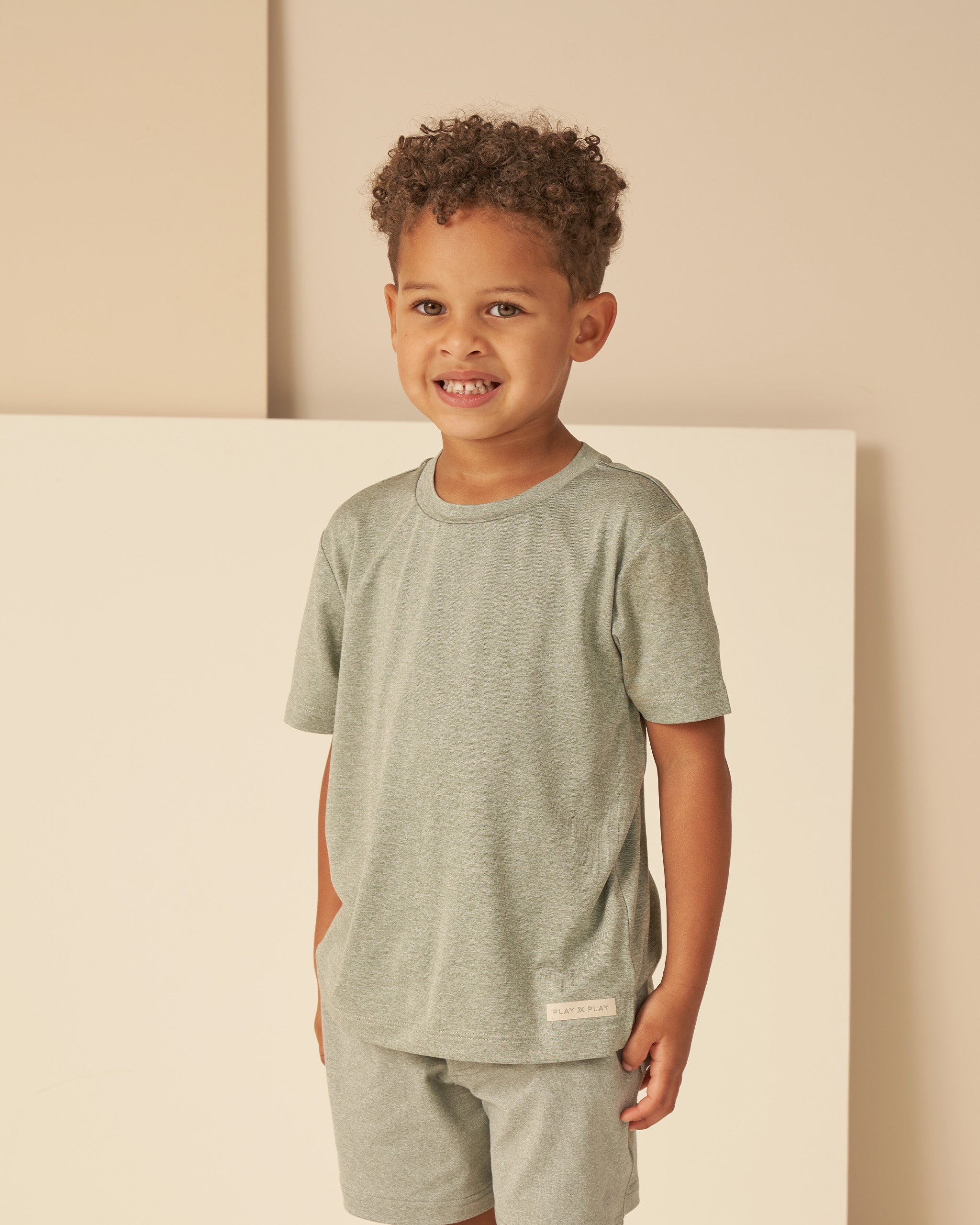 Tee-shirt essentiel Cove || Aqua chiné