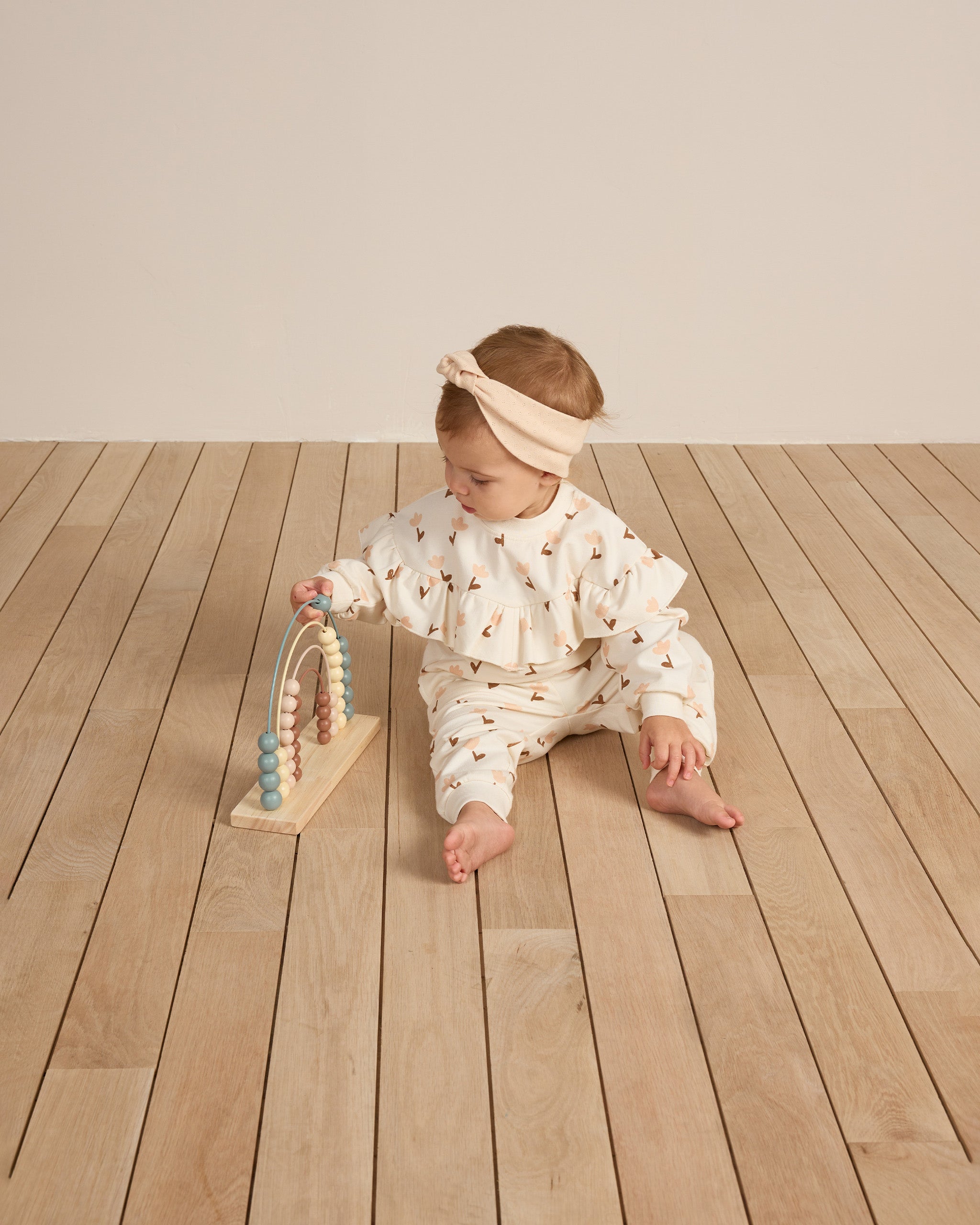 QM Knotted Headband - || -  Shell
