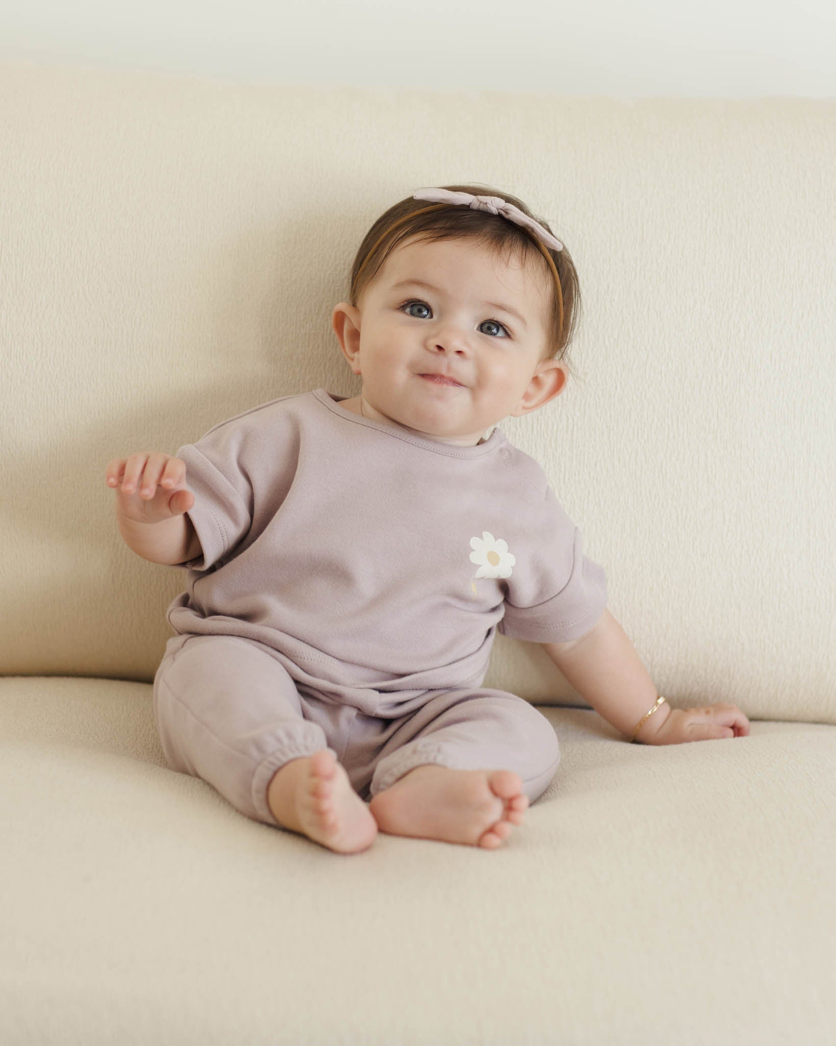 -Jersey Tee + Pant Set || Daisy-