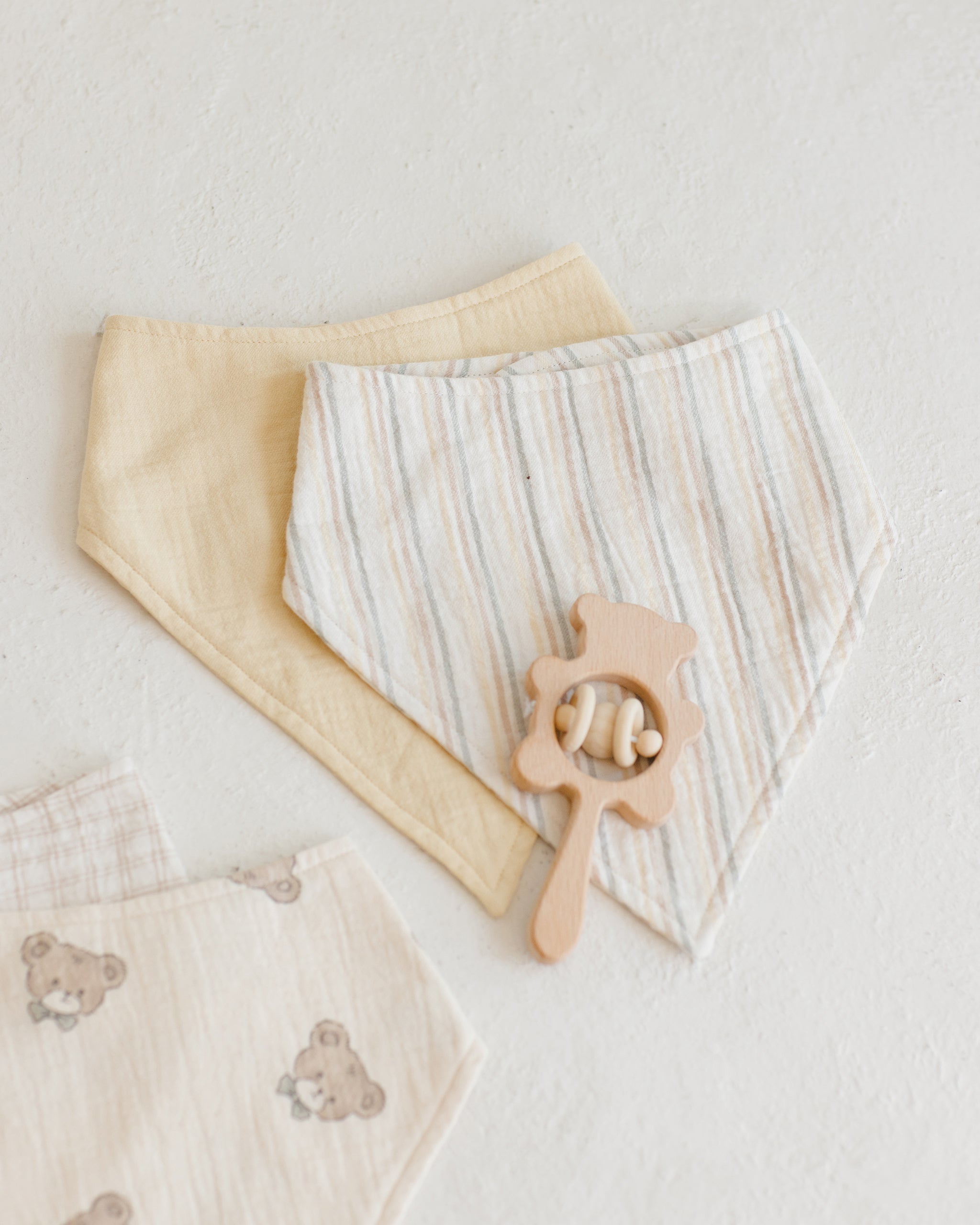Bandana Scarf, 2 Pack || Summer Stripe, Yellow