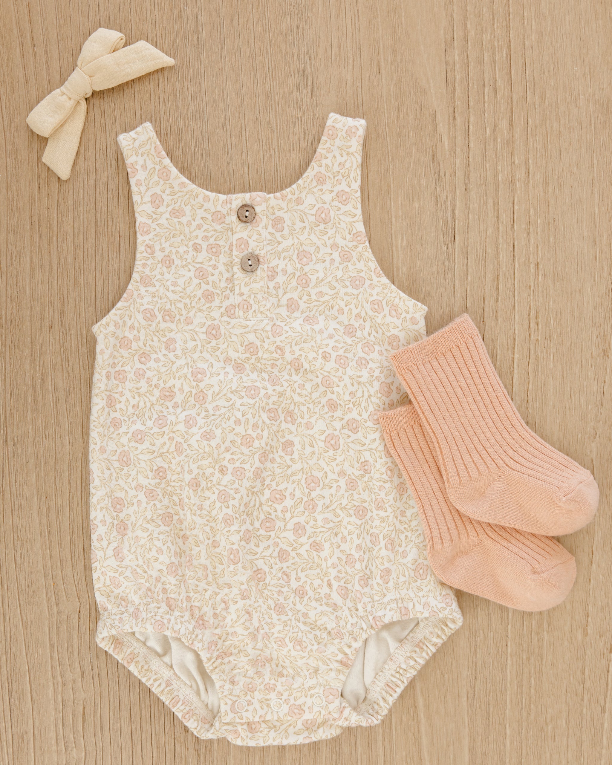 Sleeveless Bubble Romper || Primrose