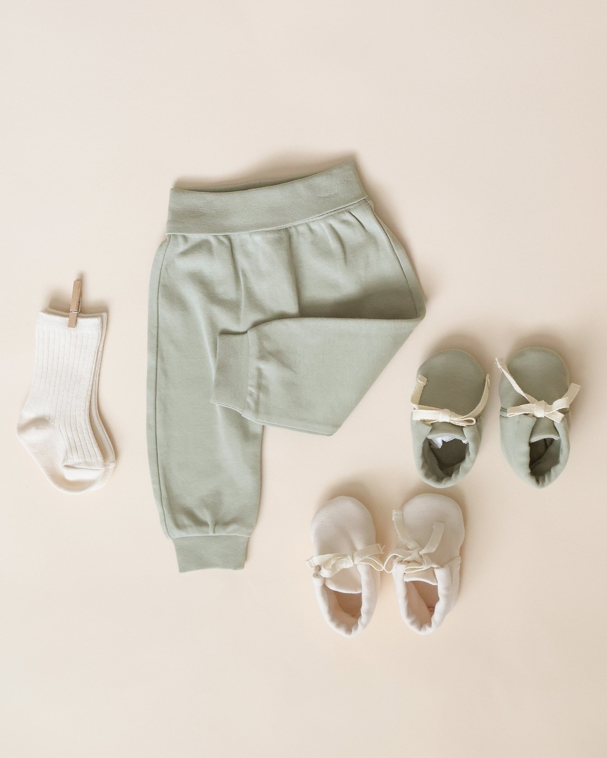 Pantalon bébé || Sauge