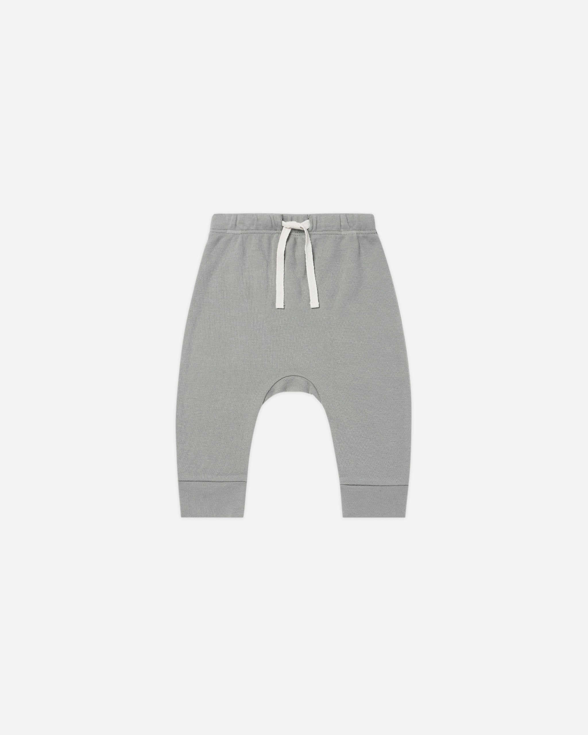 Pantalon à cordon de serrage || Bleu poussiéreux*