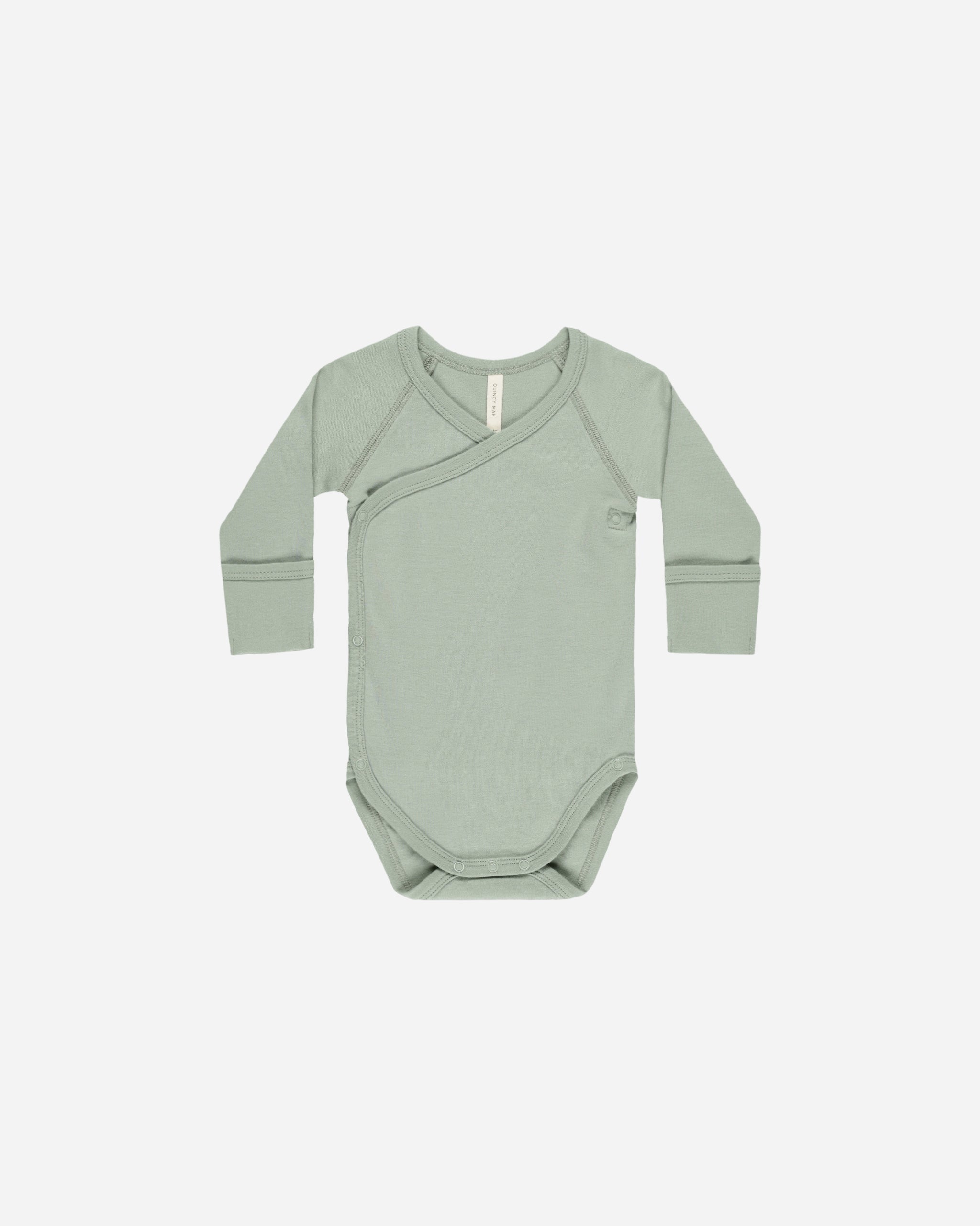 Side Snap Bodysuit || Sage