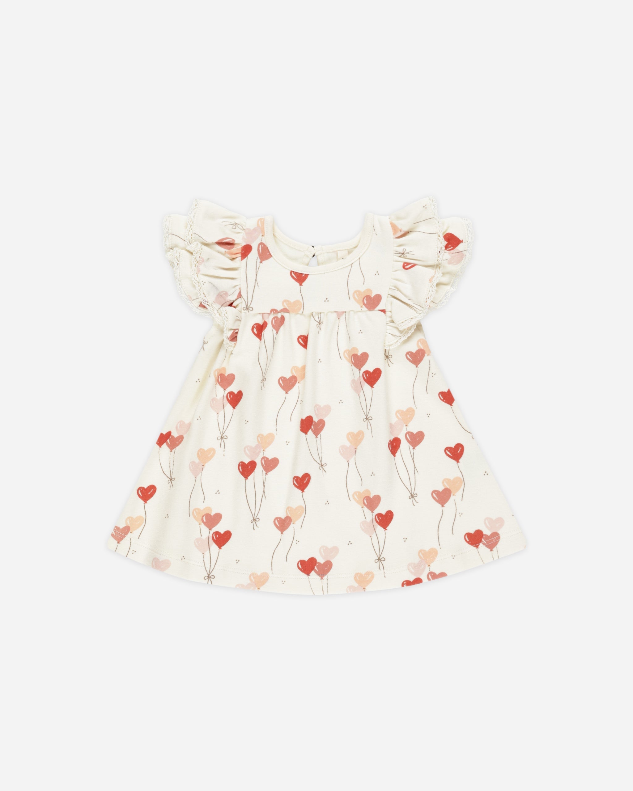 Robe à volants || Ballons en forme de cœur