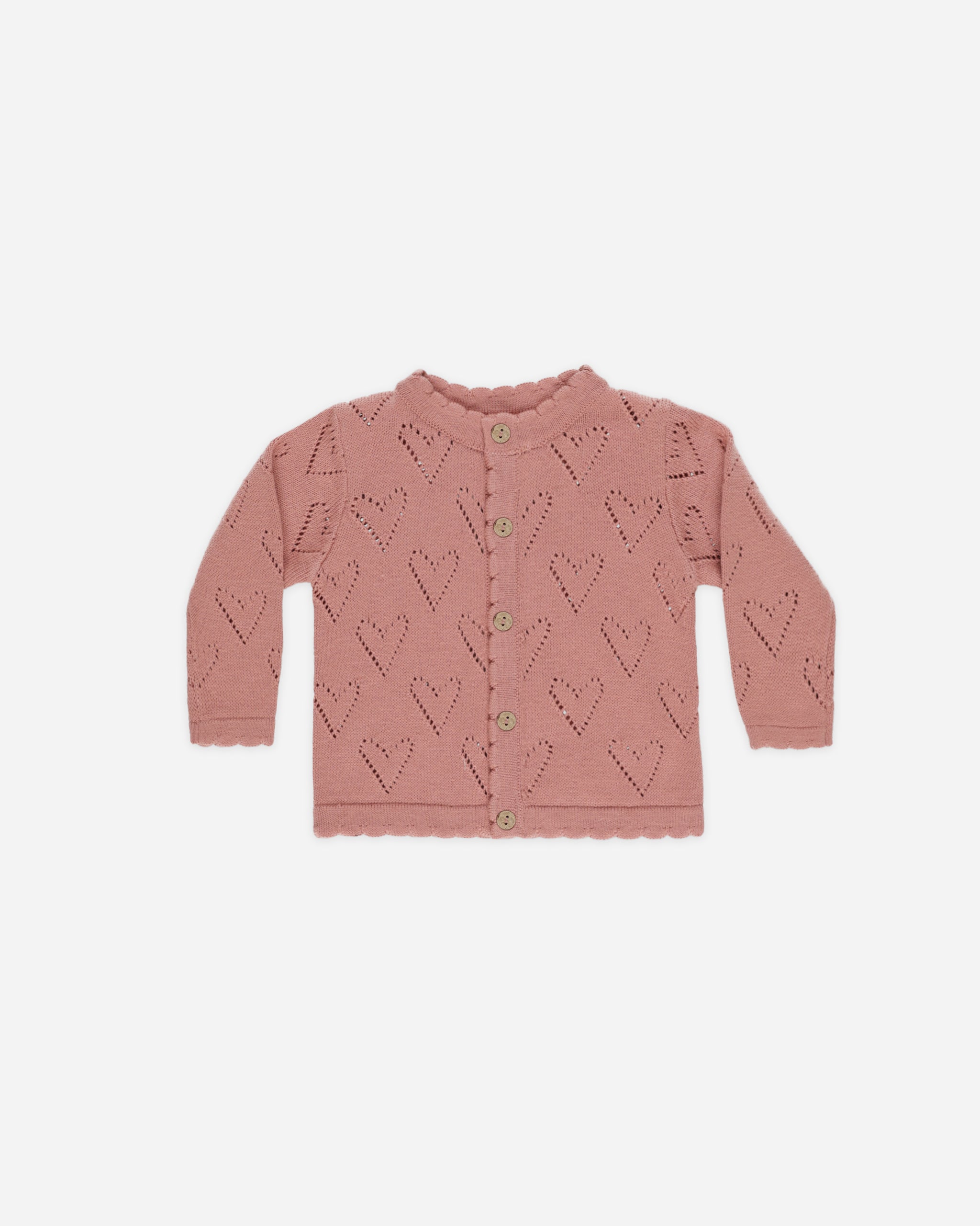Cardigan en tricot || Rouge à lèvres