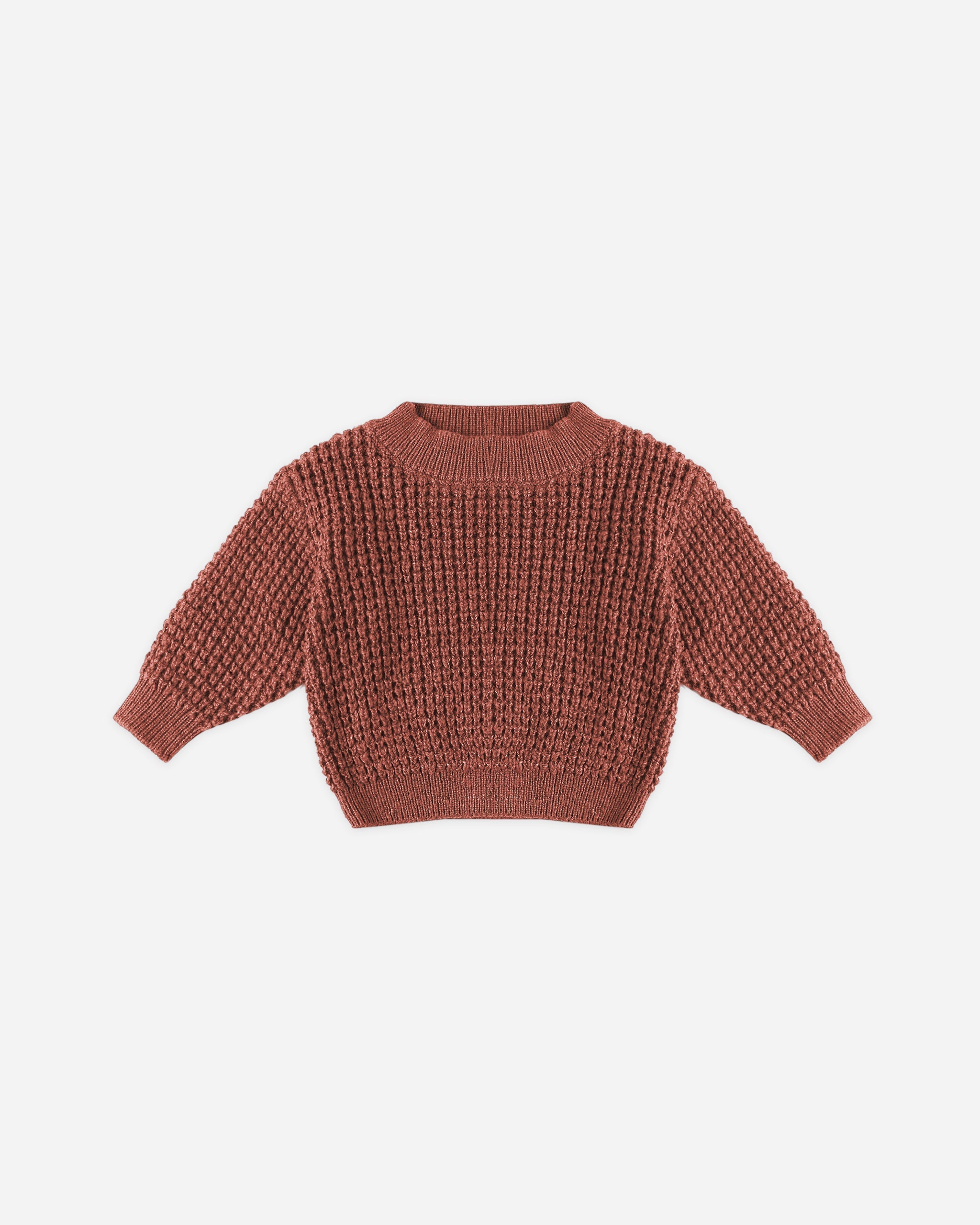 Pull en grosse maille || Canneberge