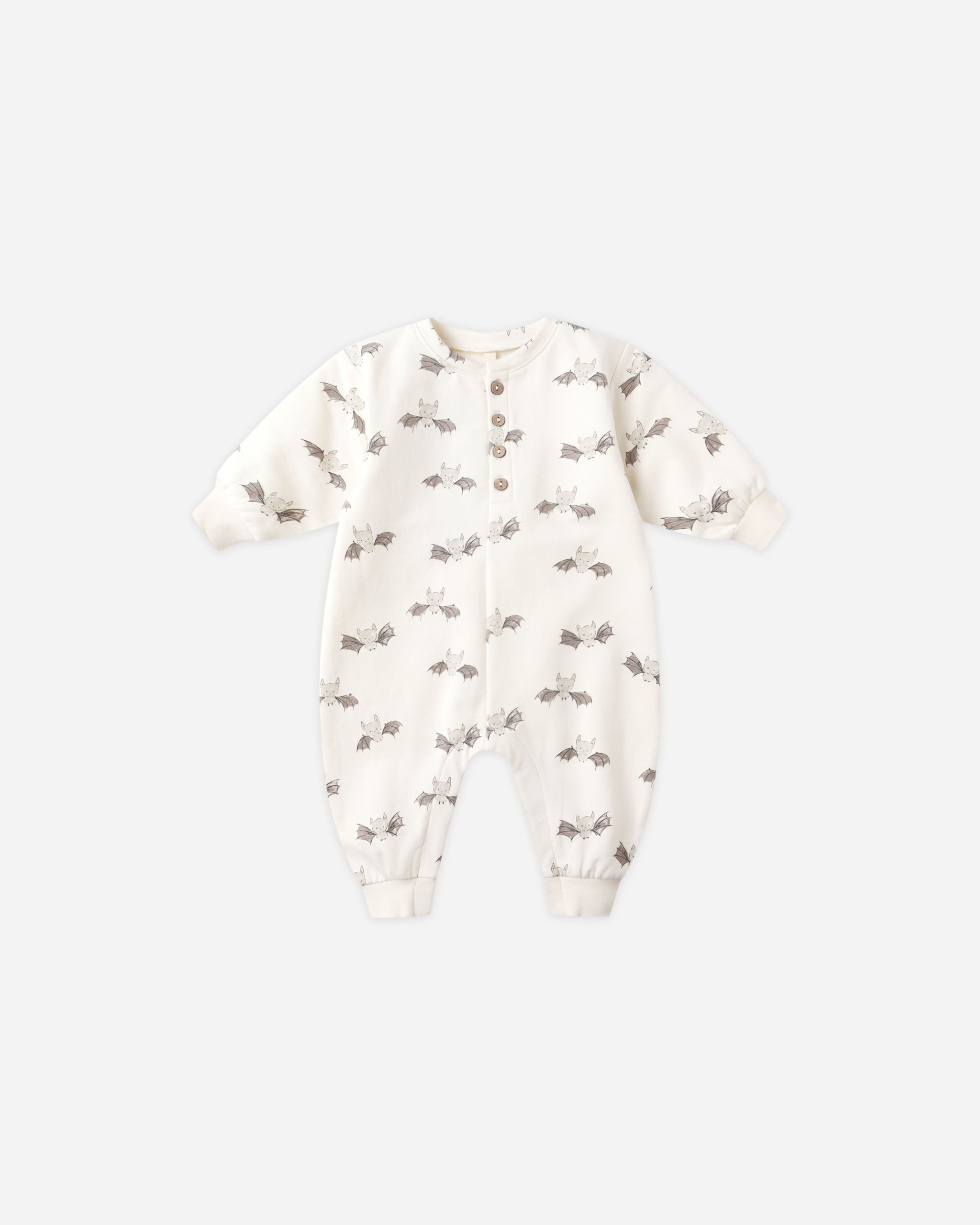 Relaxed Fleece Jumpsuit || Bats - Rylee + Cru | Kids Clothes | Trendy Baby Clothes | Modern Infant Outfits |