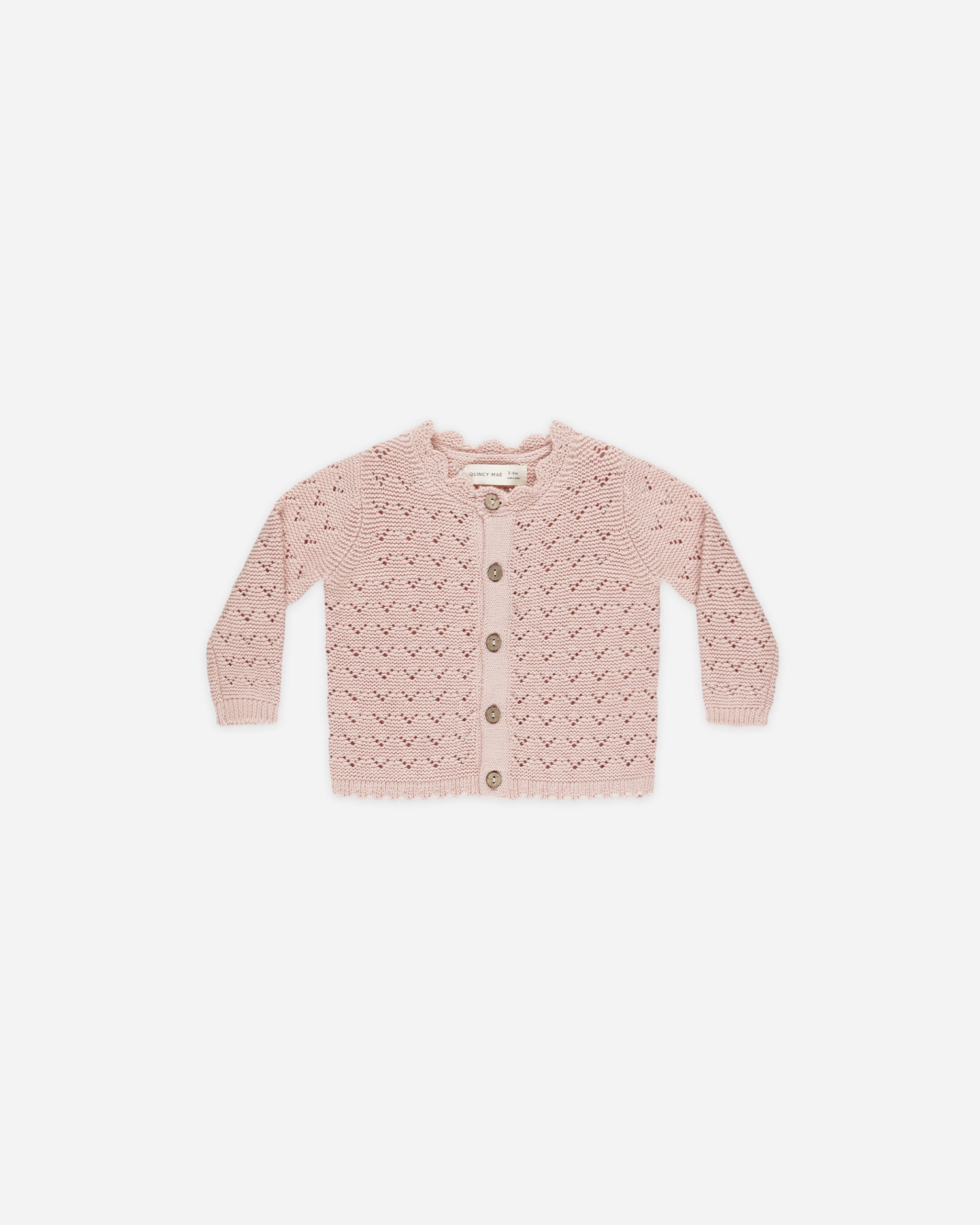 -Cardigan festonné || Bubblegum-