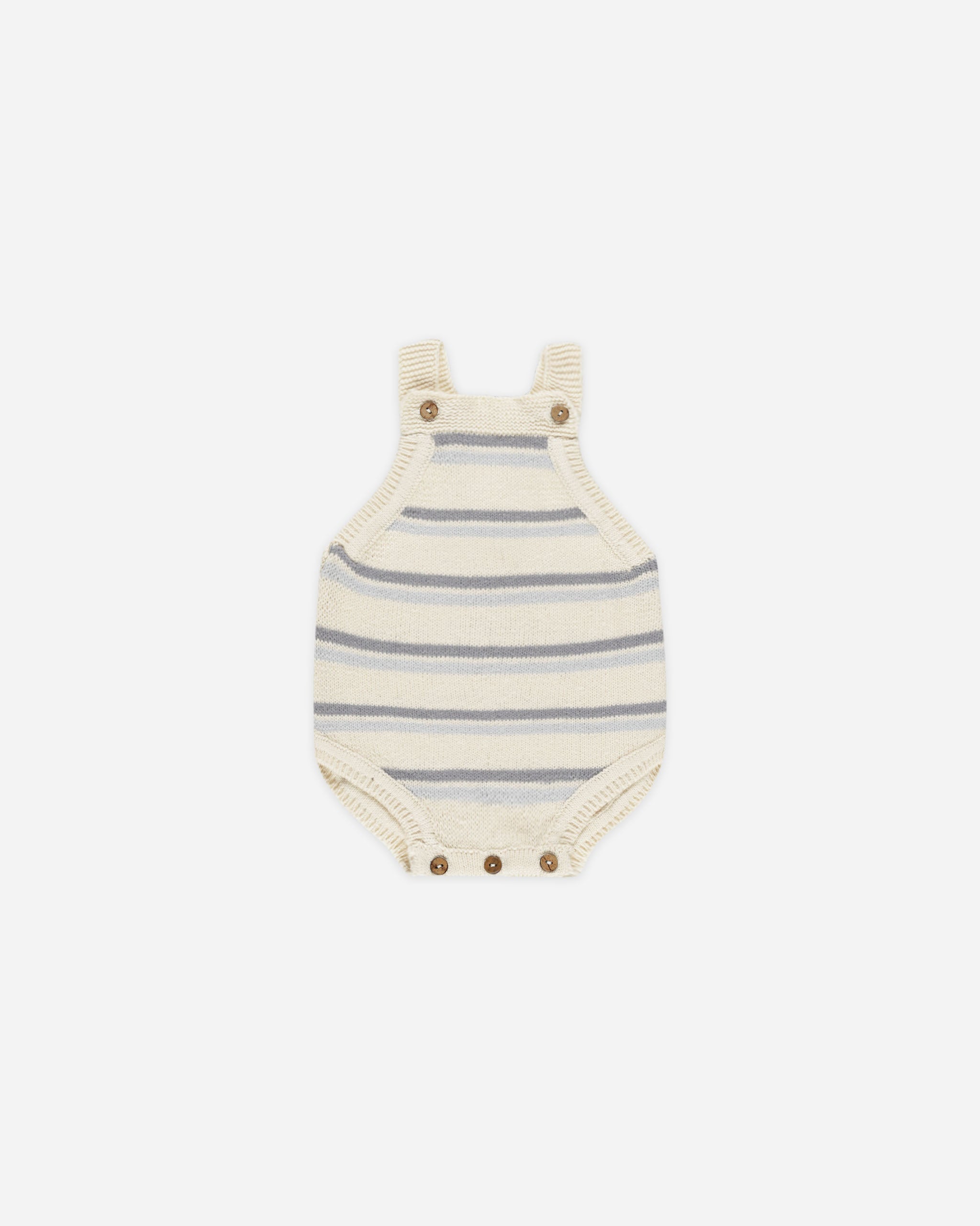 -Tatum Romper || Blue Stripe-