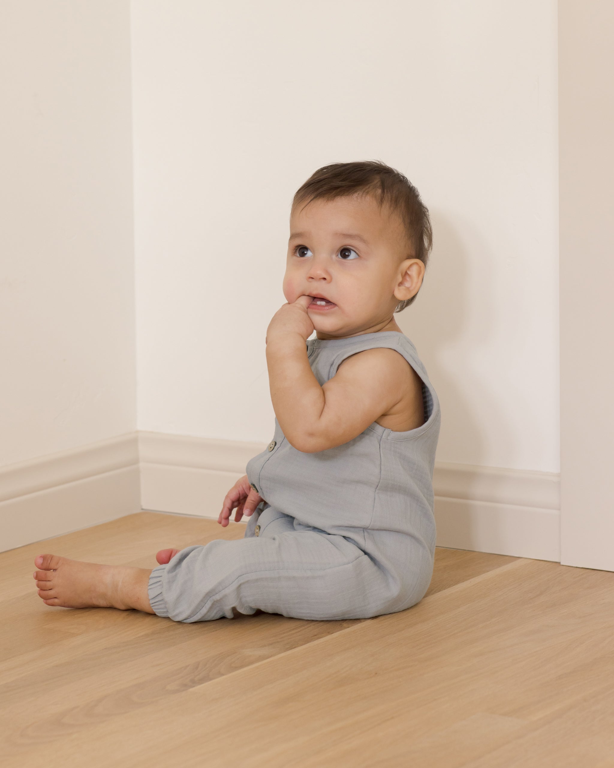 Combinaison tissée || Pervenche