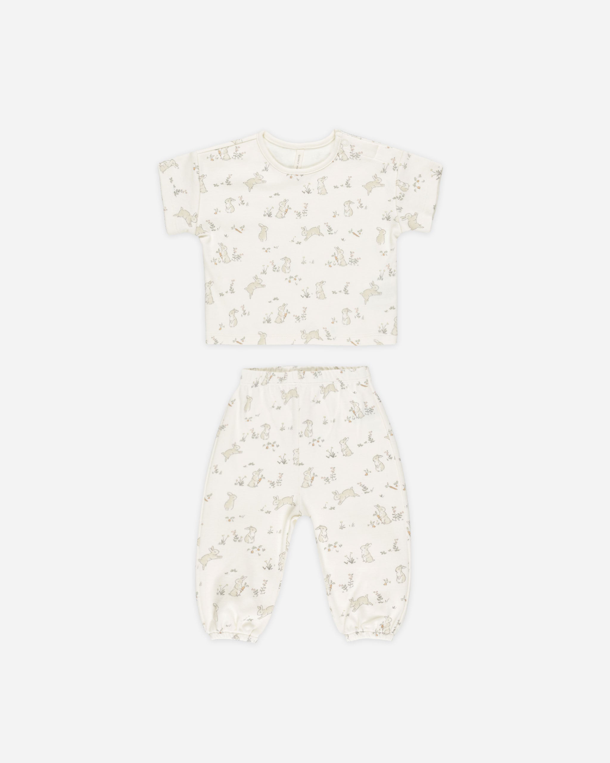 -Jersey Tee + Pant Set || Bunnies-