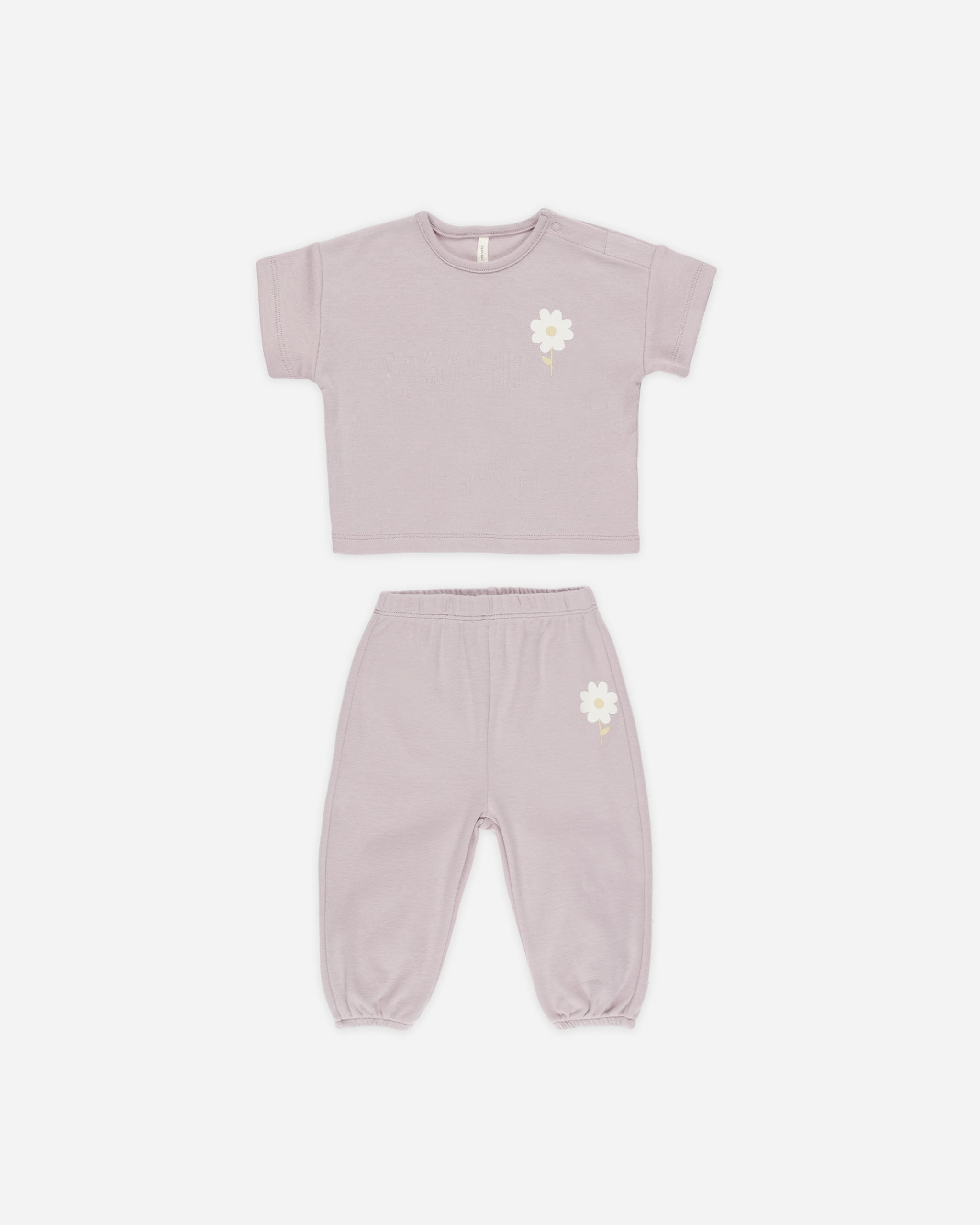 -Jersey Tee + Pant Set || Daisy-