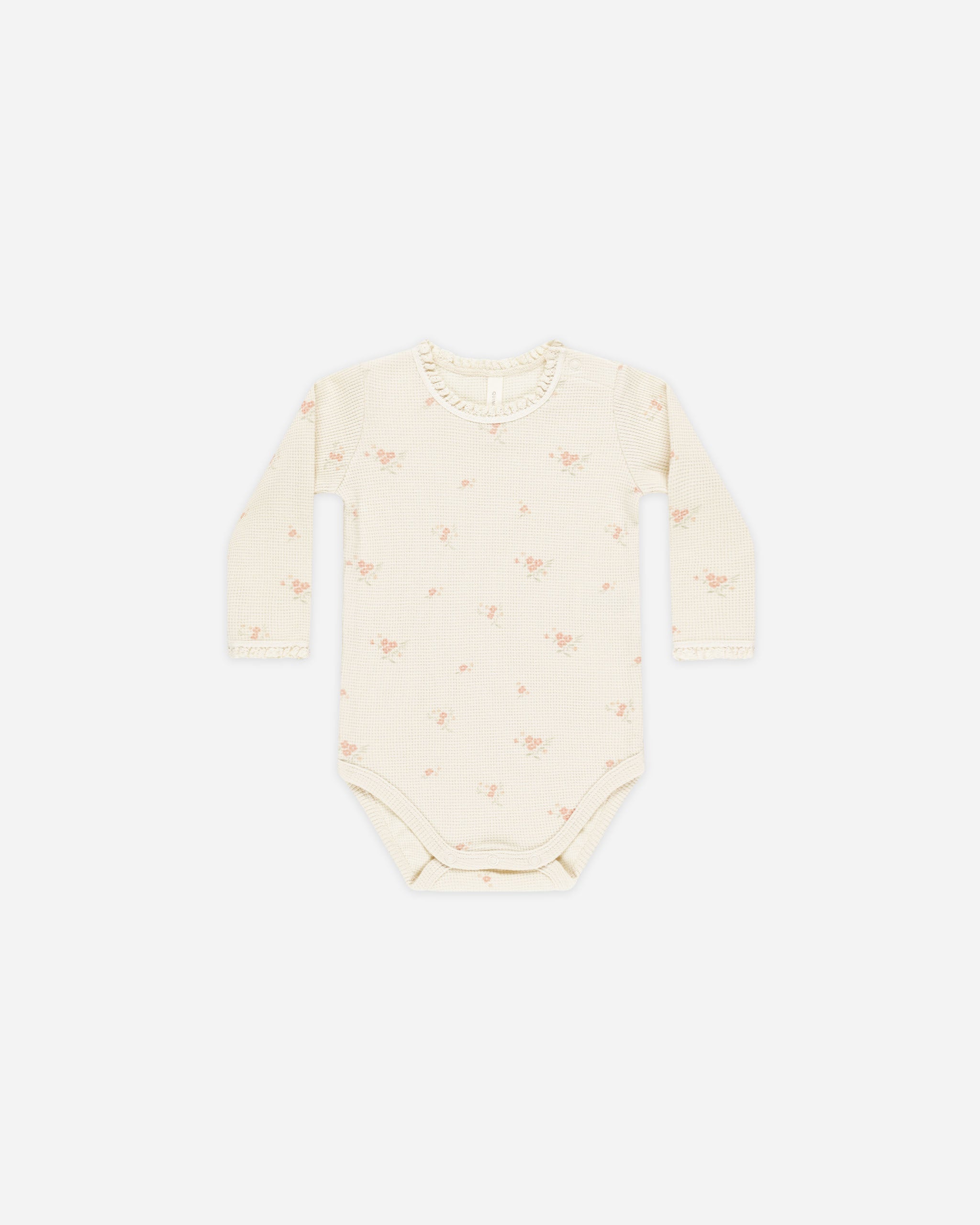 Waffle Long Sleeve Bodysuit || Vintage Rose