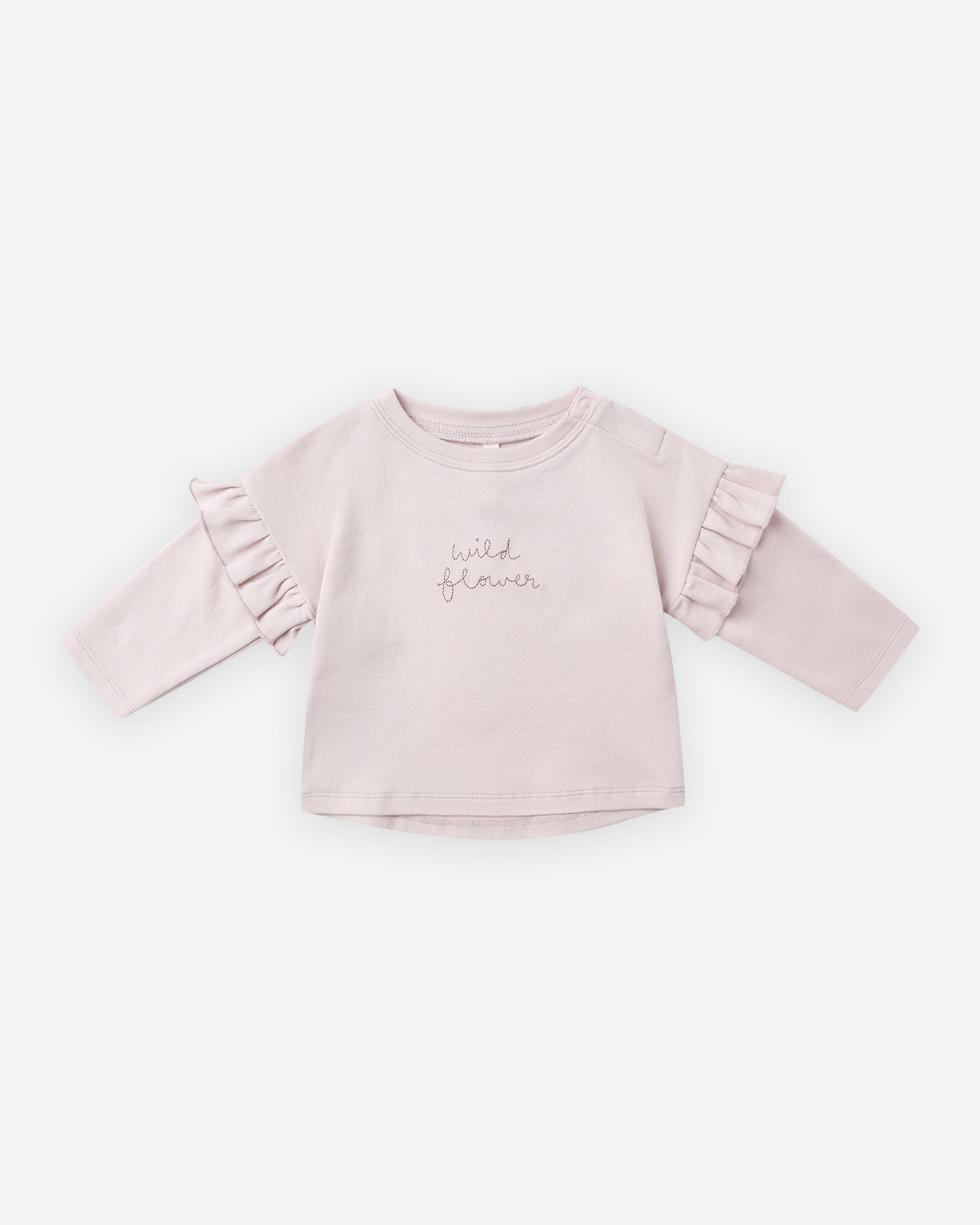 T-shirt à manches longues à volants || Fleurs sauvages