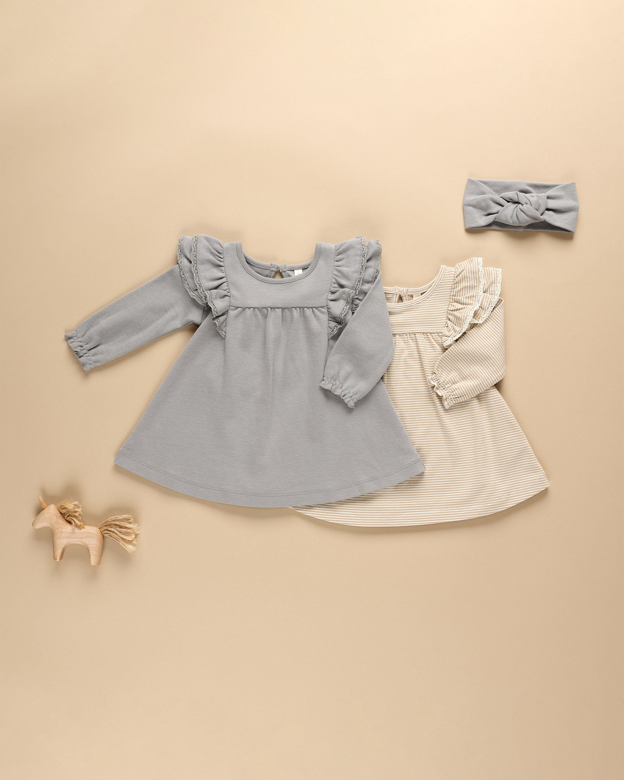 Bandeau noué || Bleu poussiéreux