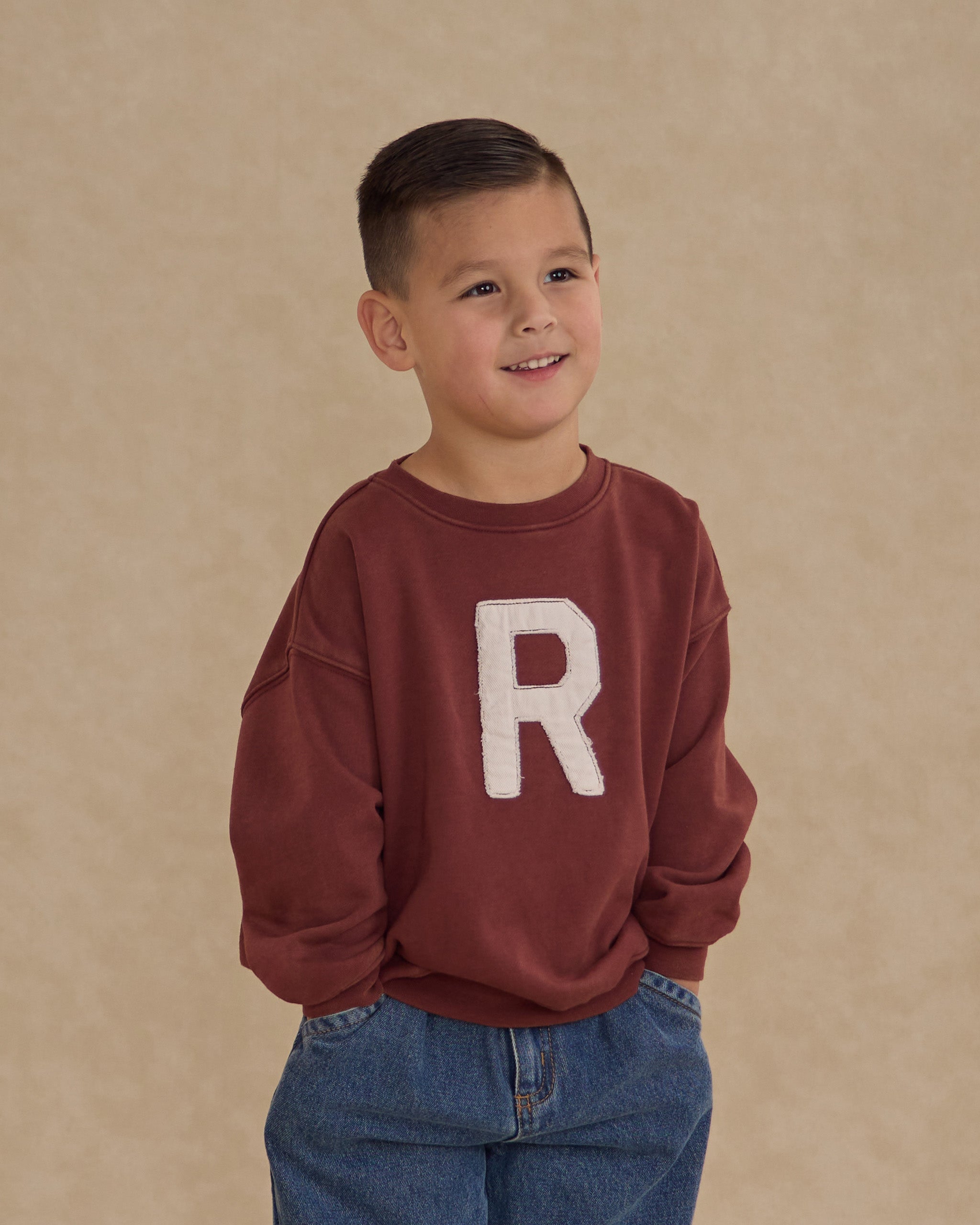 Relaxed Sweatshirt || *Burgundy