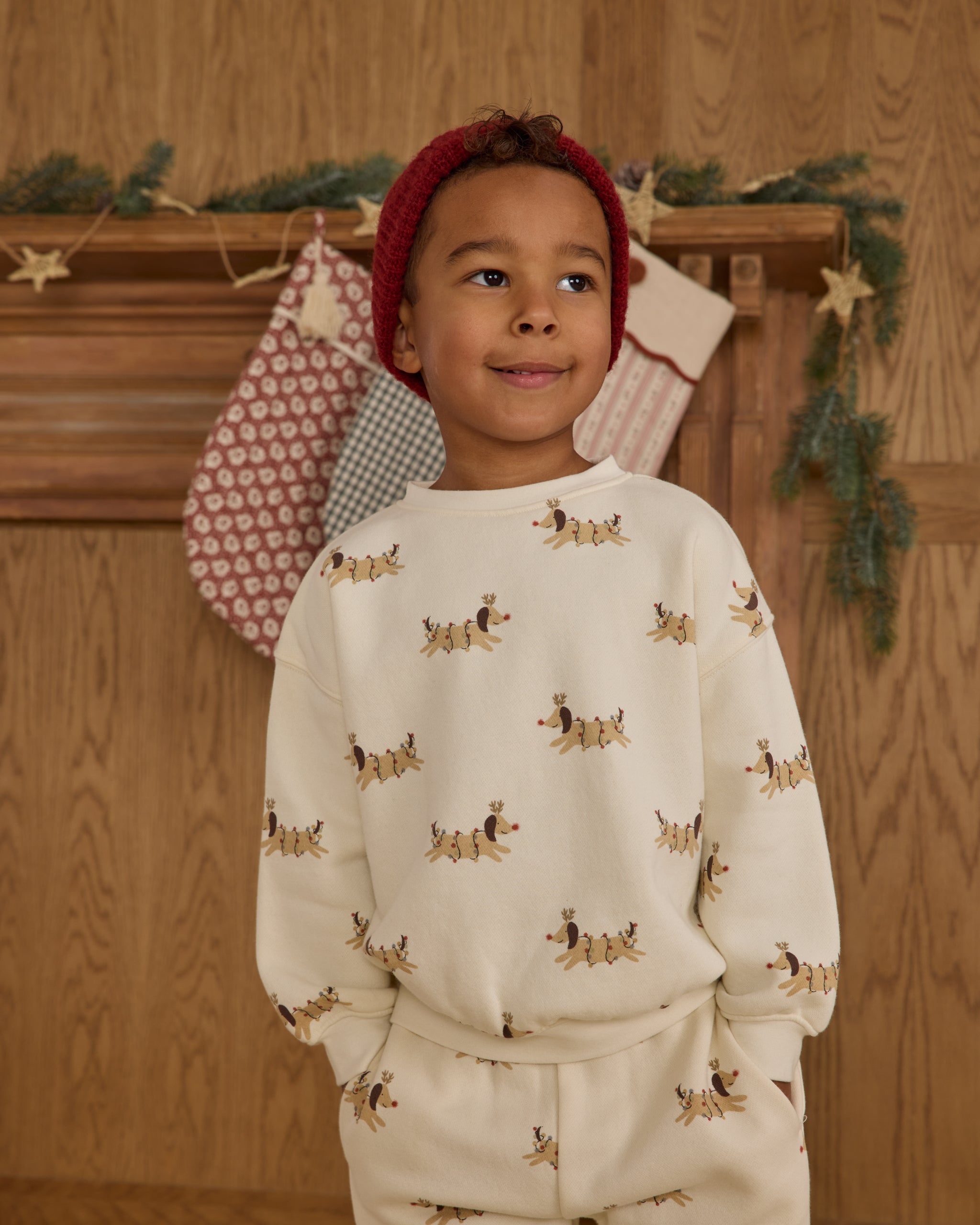 Sweat-shirt décontracté || Chiens de Noël