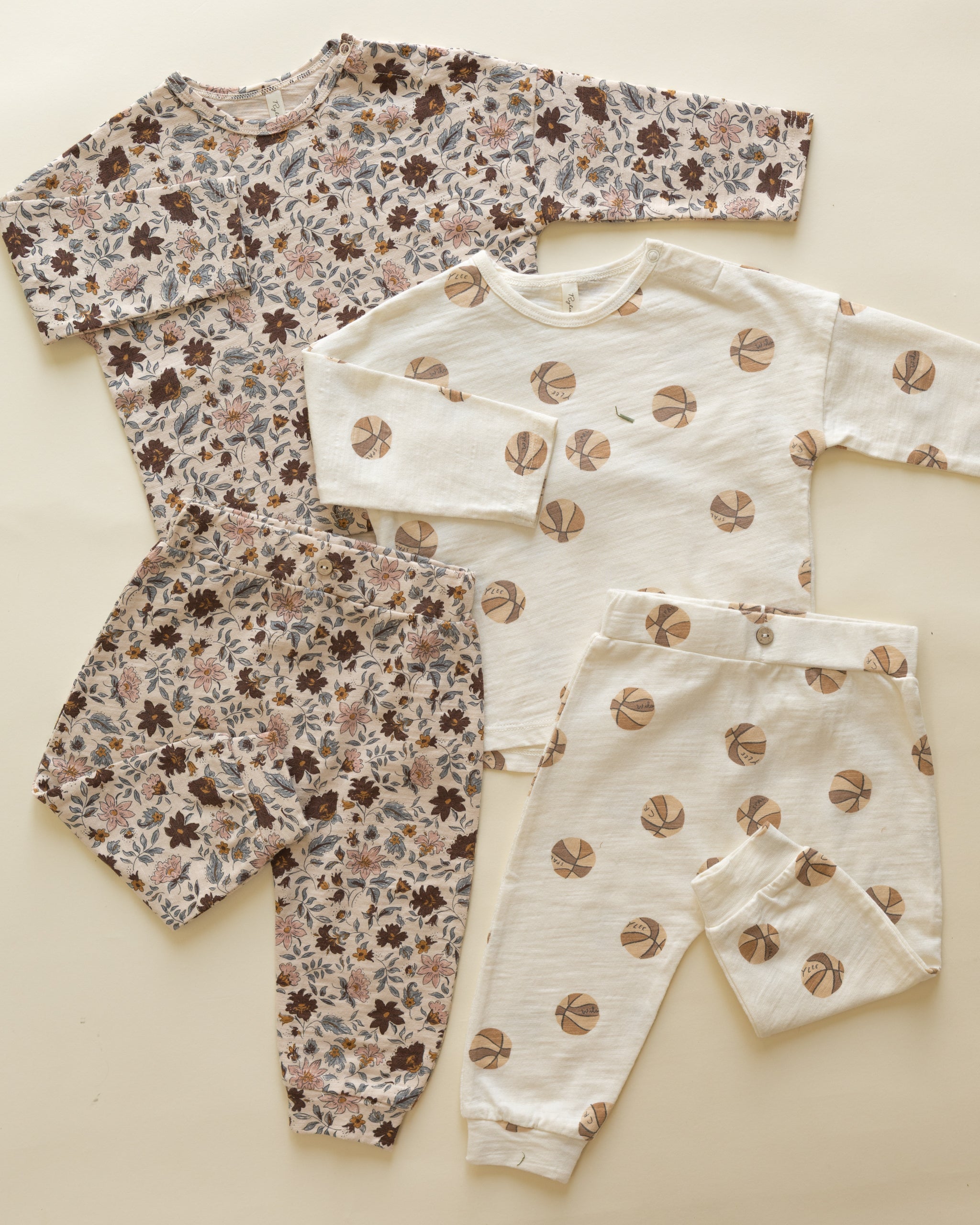 Long Sleeve Tee + Pant Set || Posy - Rylee + Cru | Kids Clothes | Trendy Baby Clothes | Modern Infant Outfits |