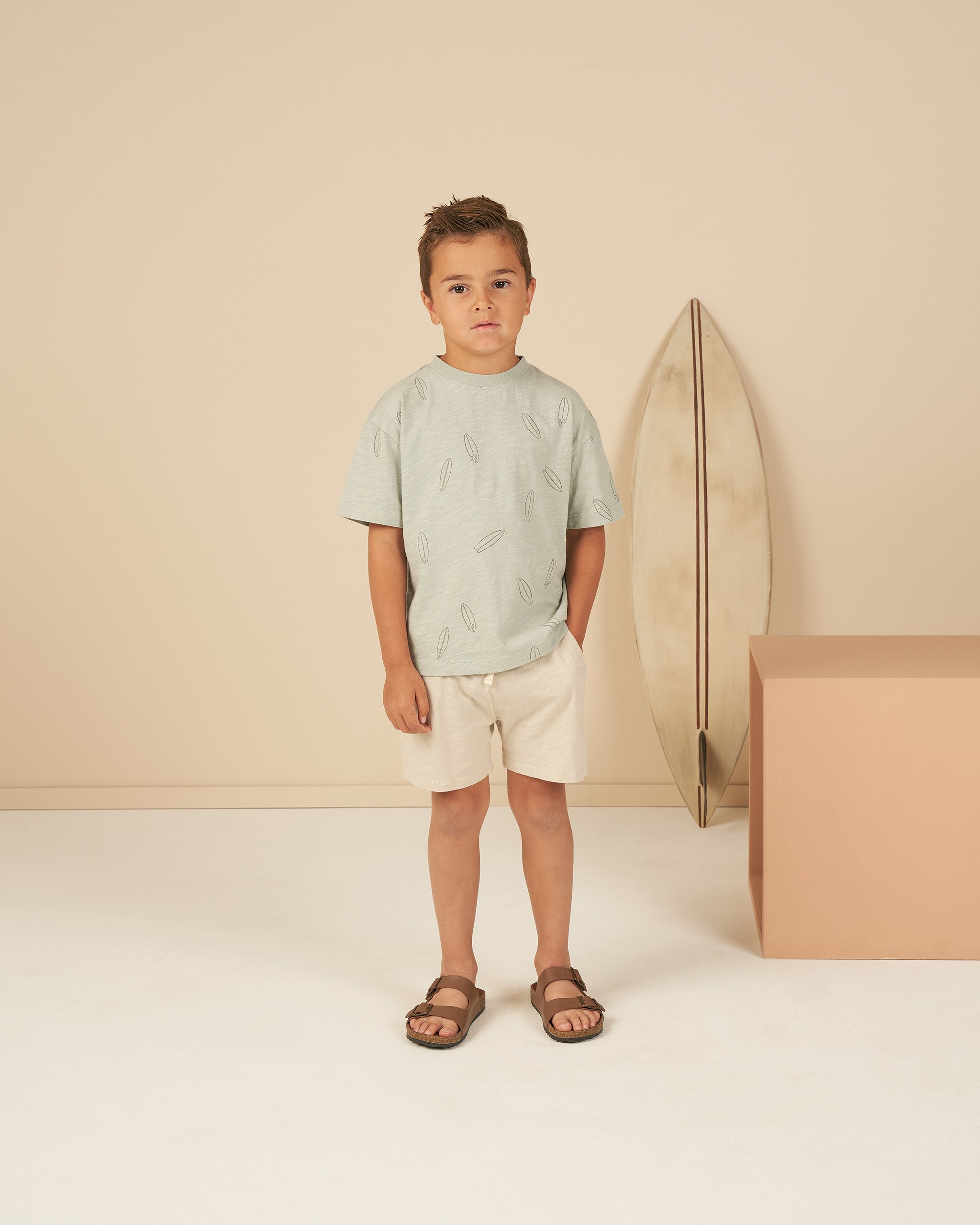Sam Short || Dove - Rylee + Cru | Kids Clothes | Trendy Baby Clothes | Modern Infant Outfits |