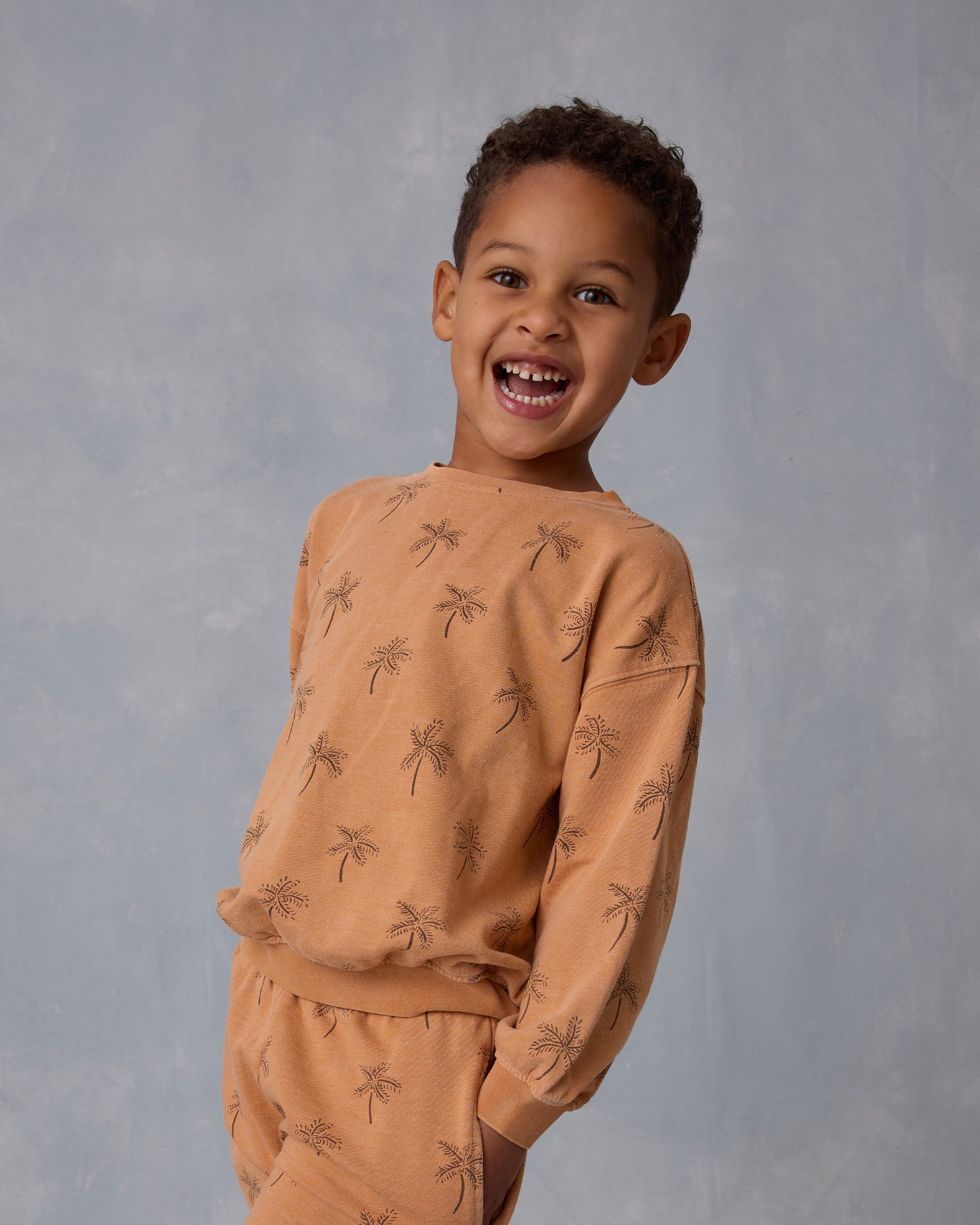 Sweat-shirt décontracté || Palmiers