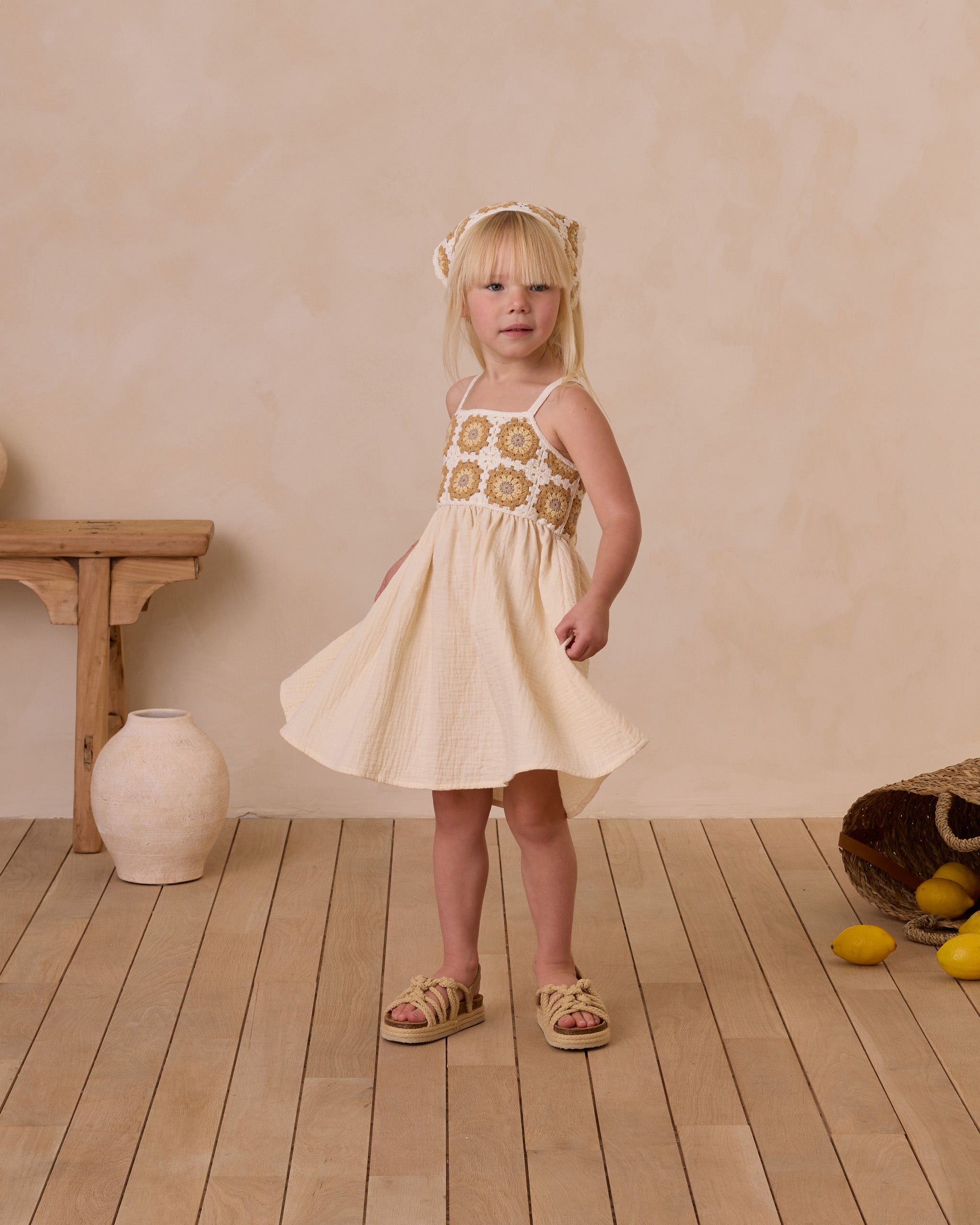 Crochet Sun Dress || Marigold Daisy