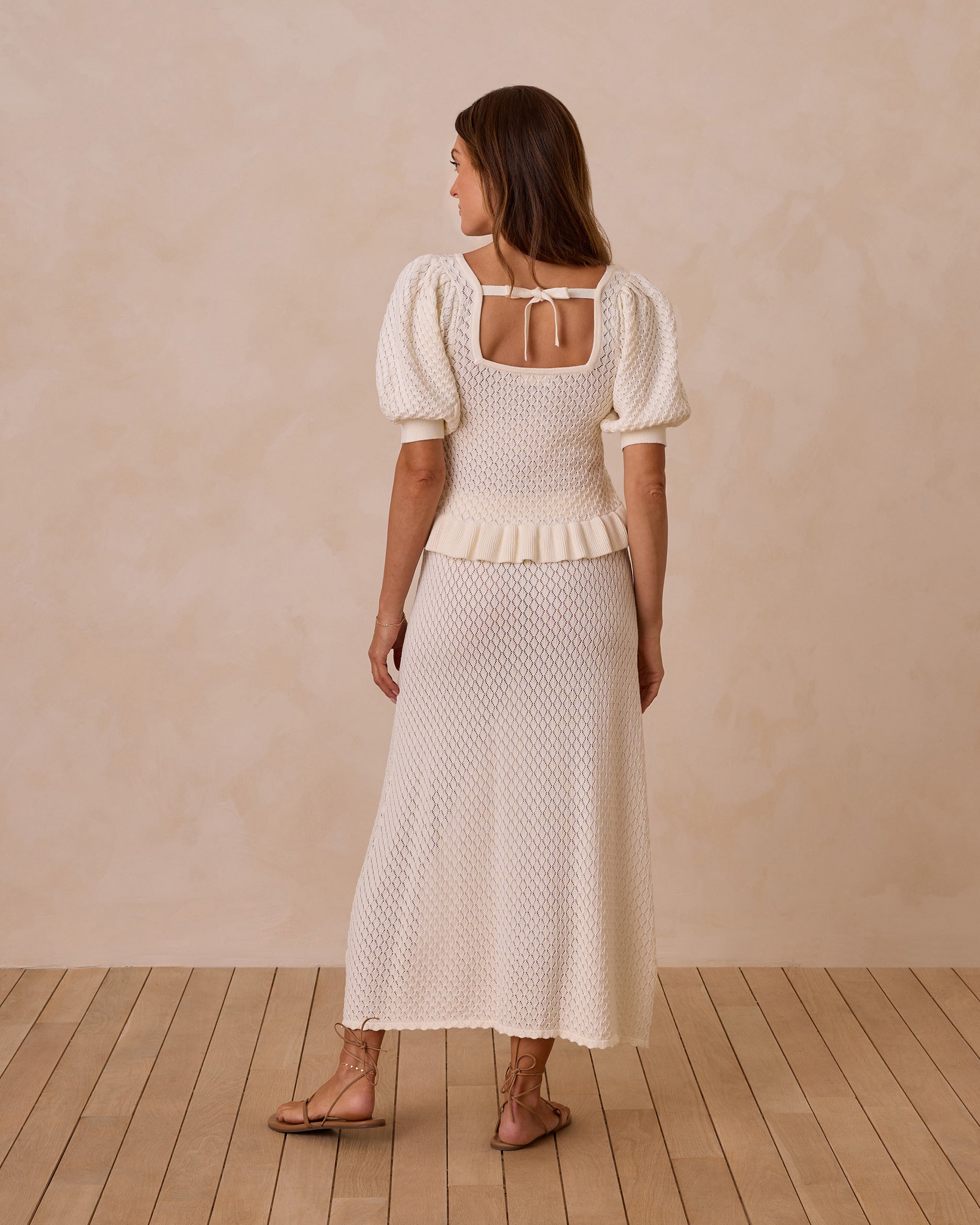 Knit Skirt || Ivory
