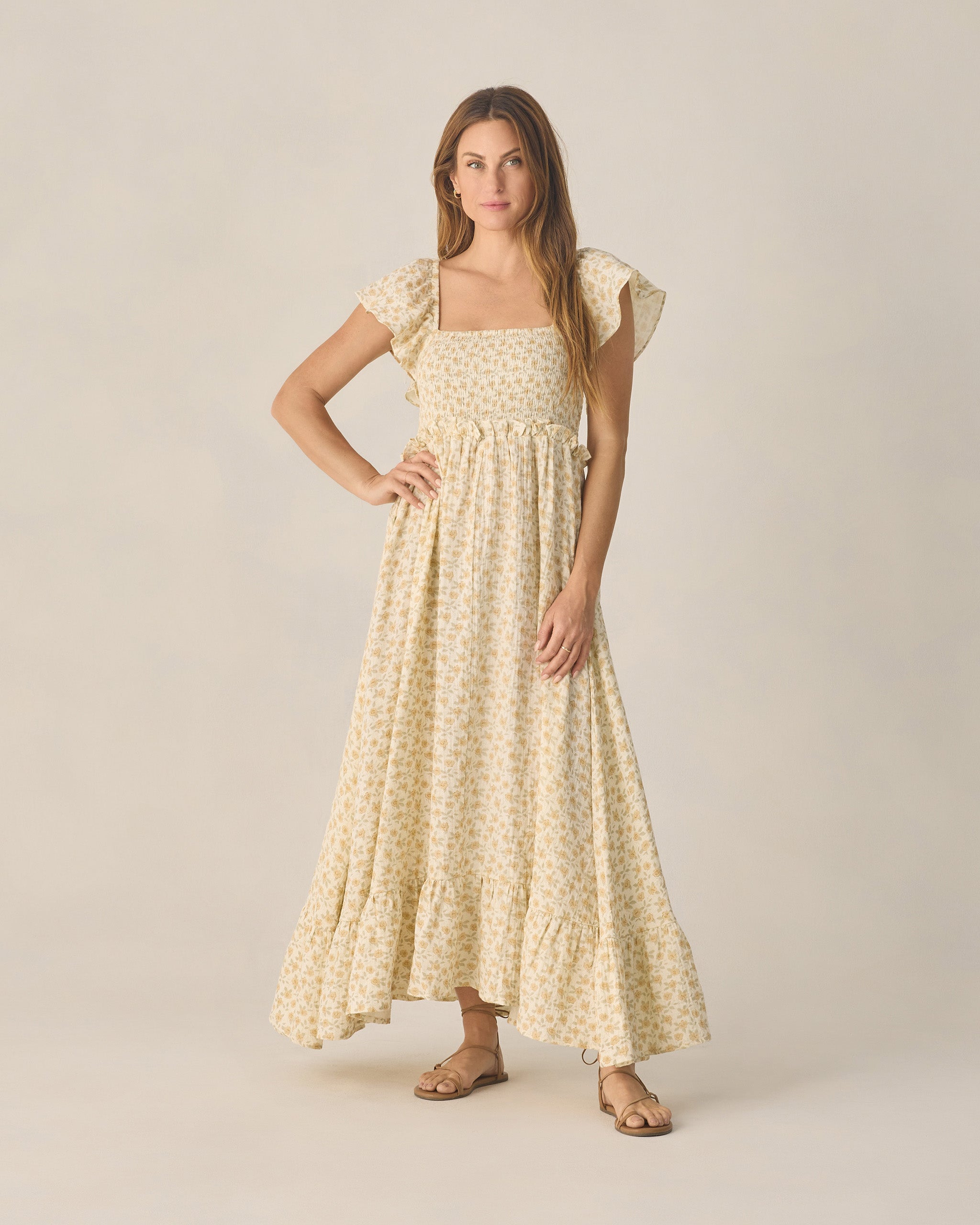 Women's Francesca Dress Yellow Floral Rylee + Cru Canada Women's Francesca Dress Yellow Floral Rylee + Cru Canada