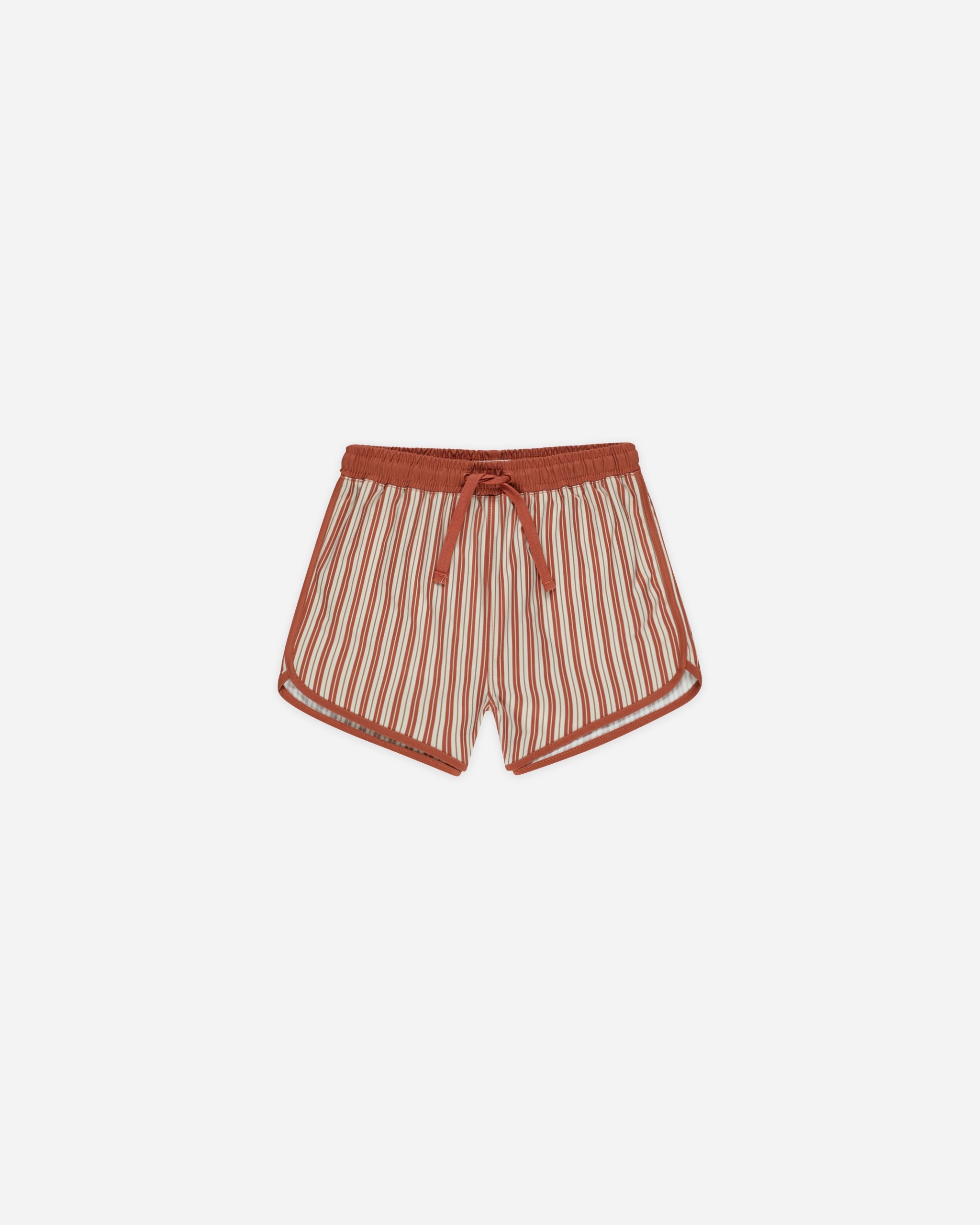 Maillot de bain || Rayures coquelicot