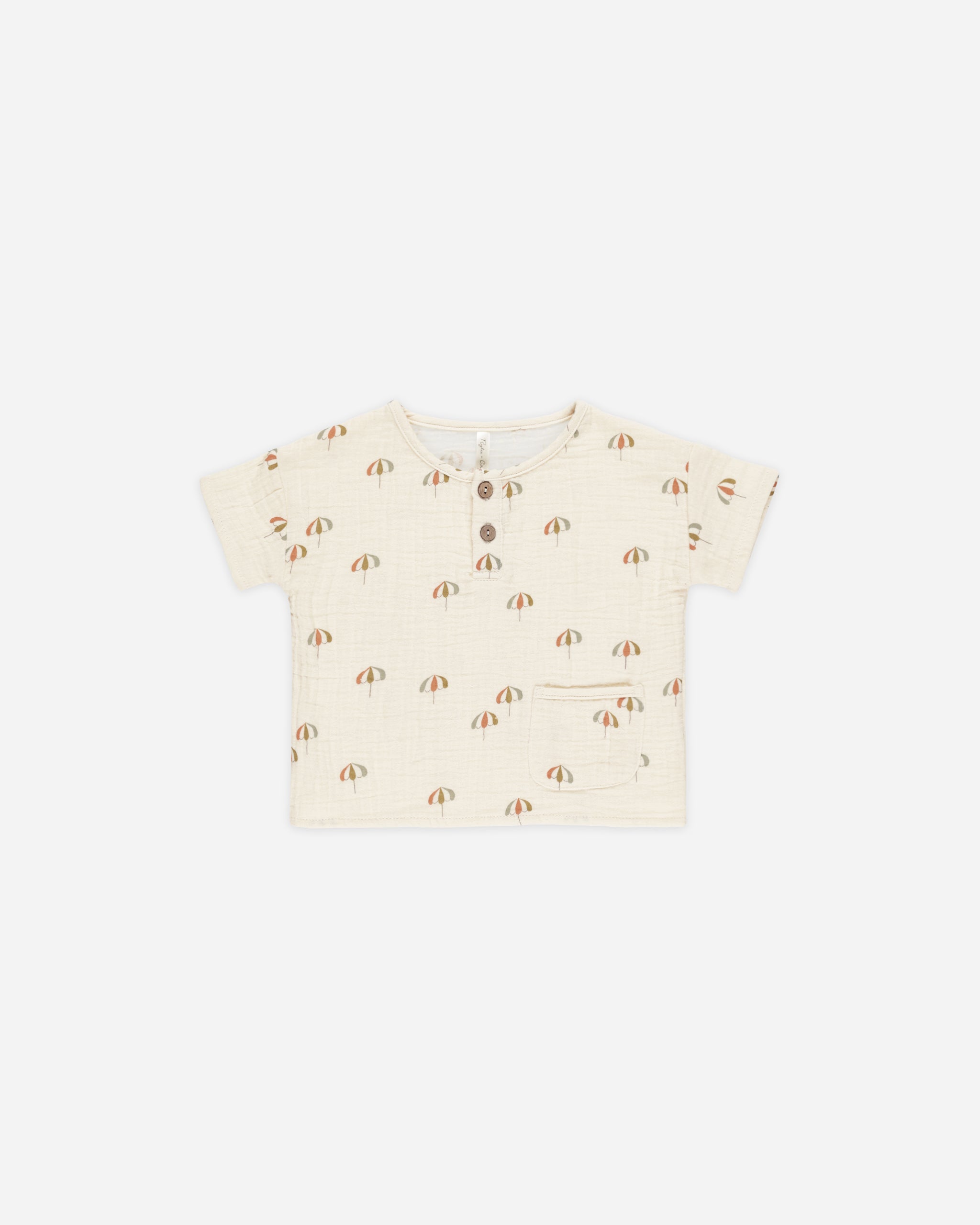 T-shirt Henley tissé || Parapluies