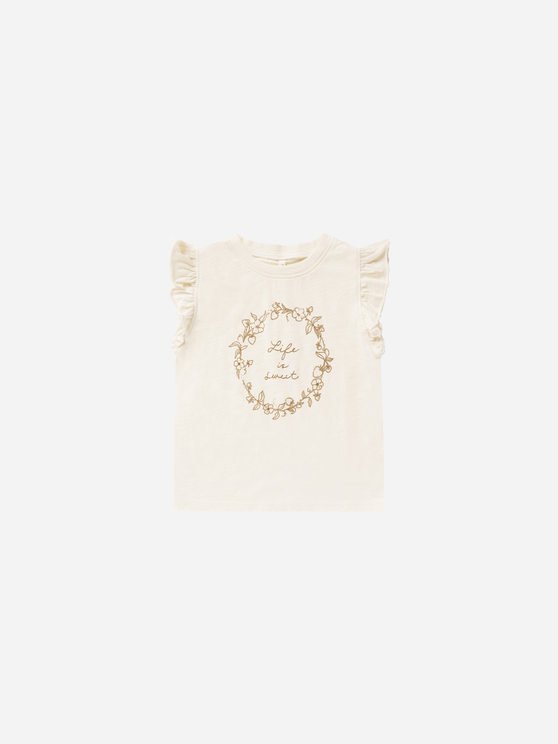 Ruffled Tank || Life Is Sweet - Rylee + Cru | Kids Clothes | Trendy Baby Clothes | Modern Infant Outfits |