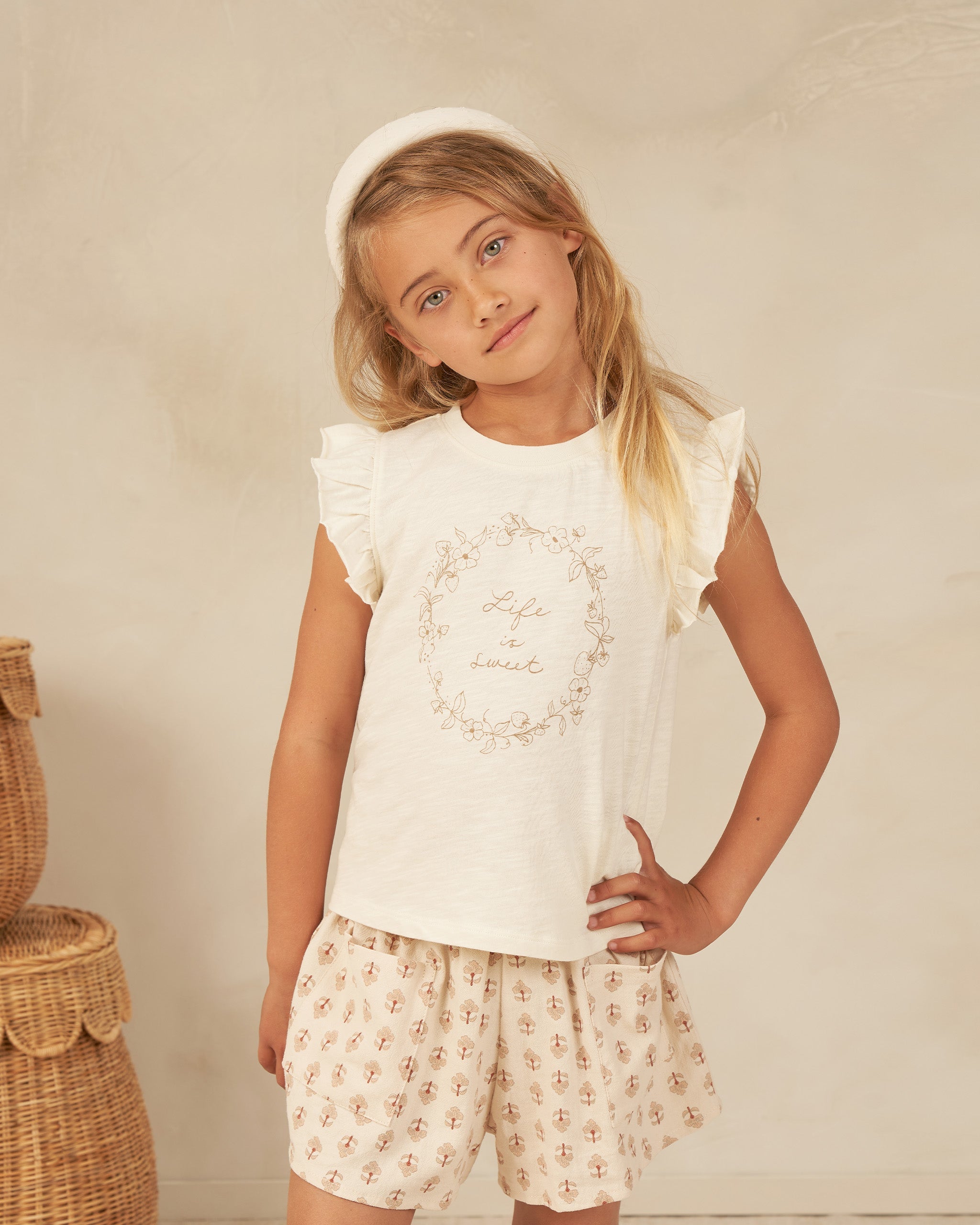 Ruffled Tank || Life Is Sweet - Rylee + Cru | Kids Clothes | Trendy Baby Clothes | Modern Infant Outfits |