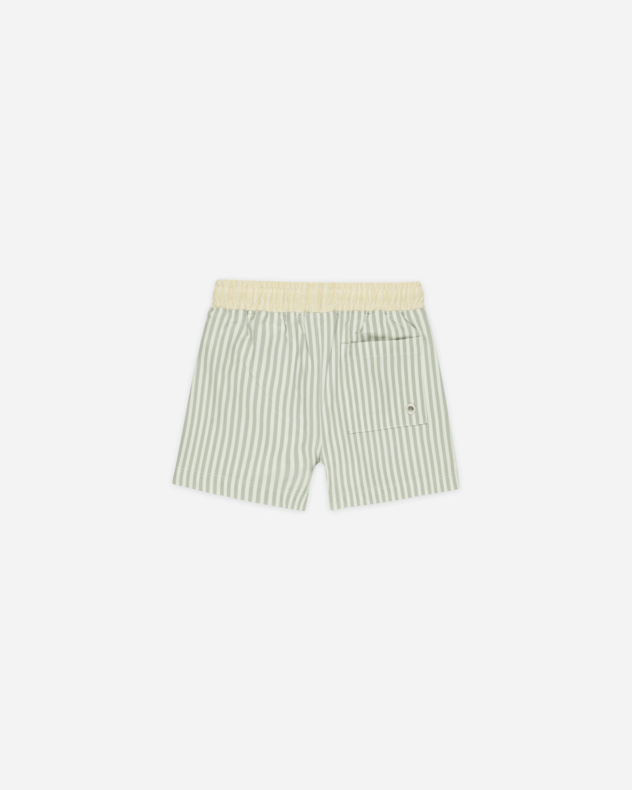 Boardshort || Rayures sauge