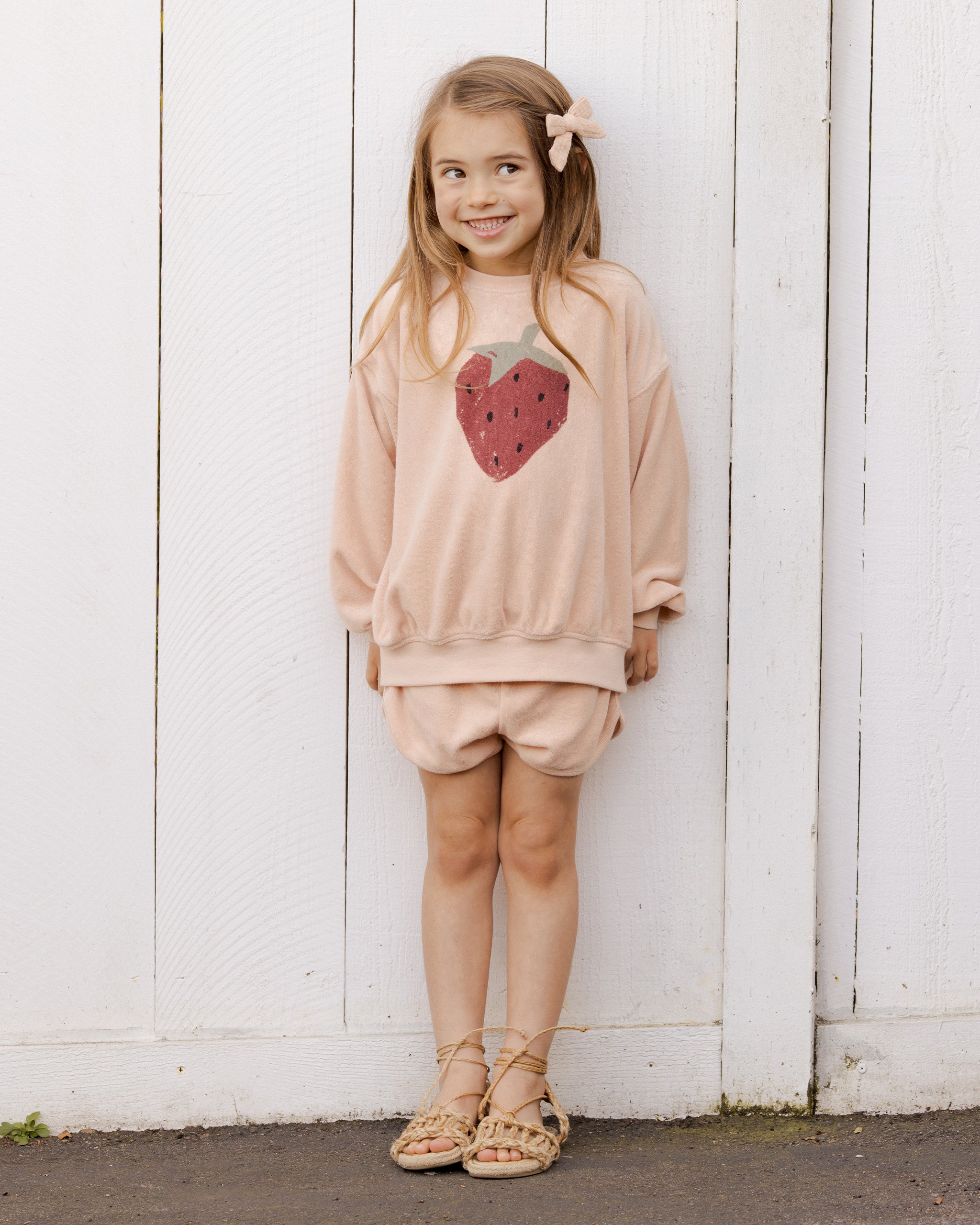 Sweatshirt || Strawberry - Rylee + Cru | Kids Clothes | Trendy Baby Clothes | Modern Infant Outfits |