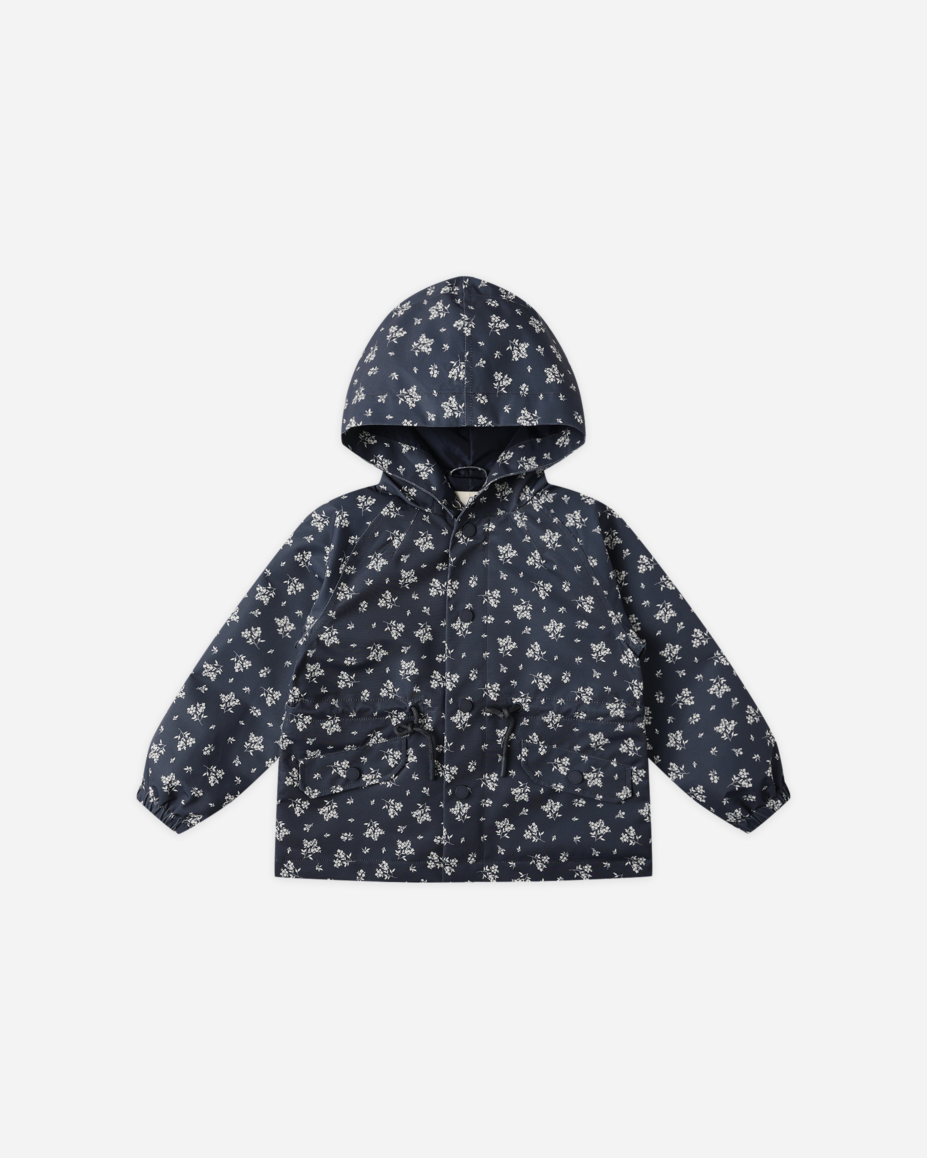 Imperméable || Bleu fleuri