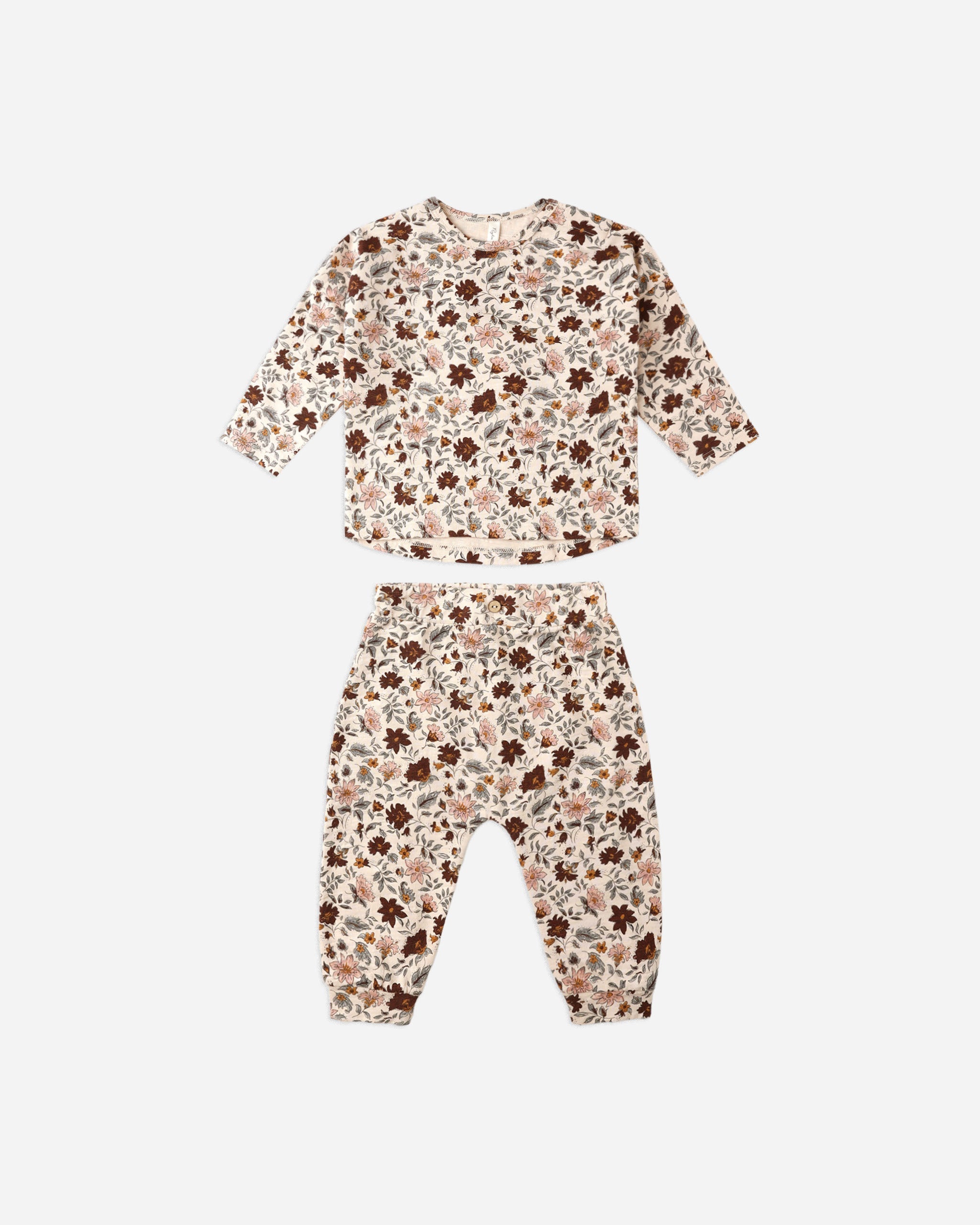 Long Sleeve Tee + Pant Set || Posy - Rylee + Cru | Kids Clothes | Trendy Baby Clothes | Modern Infant Outfits |