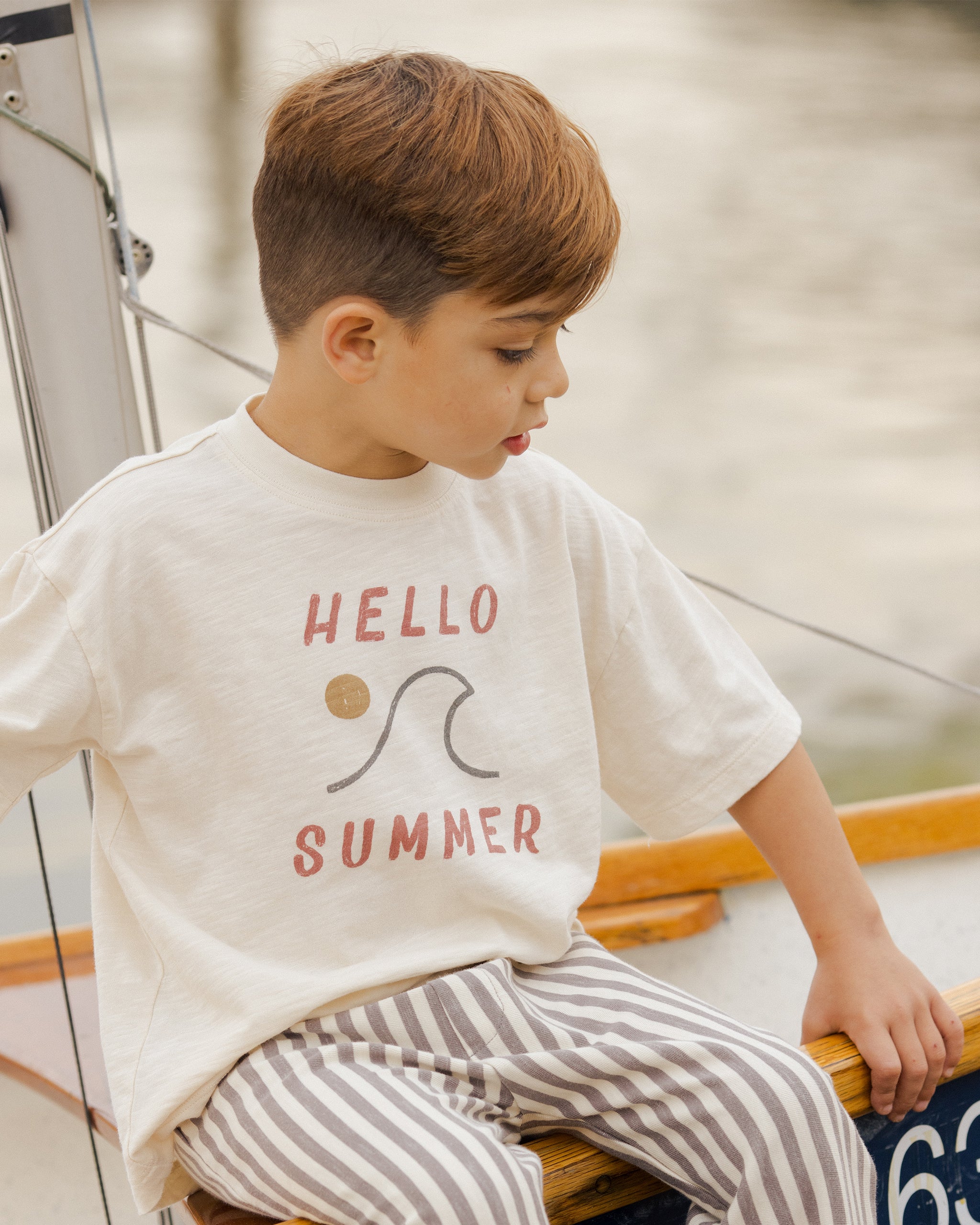 Relaxed Tee || Hello Summer - Rylee + Cru | Kids Clothes | Trendy Baby Clothes | Modern Infant Outfits |