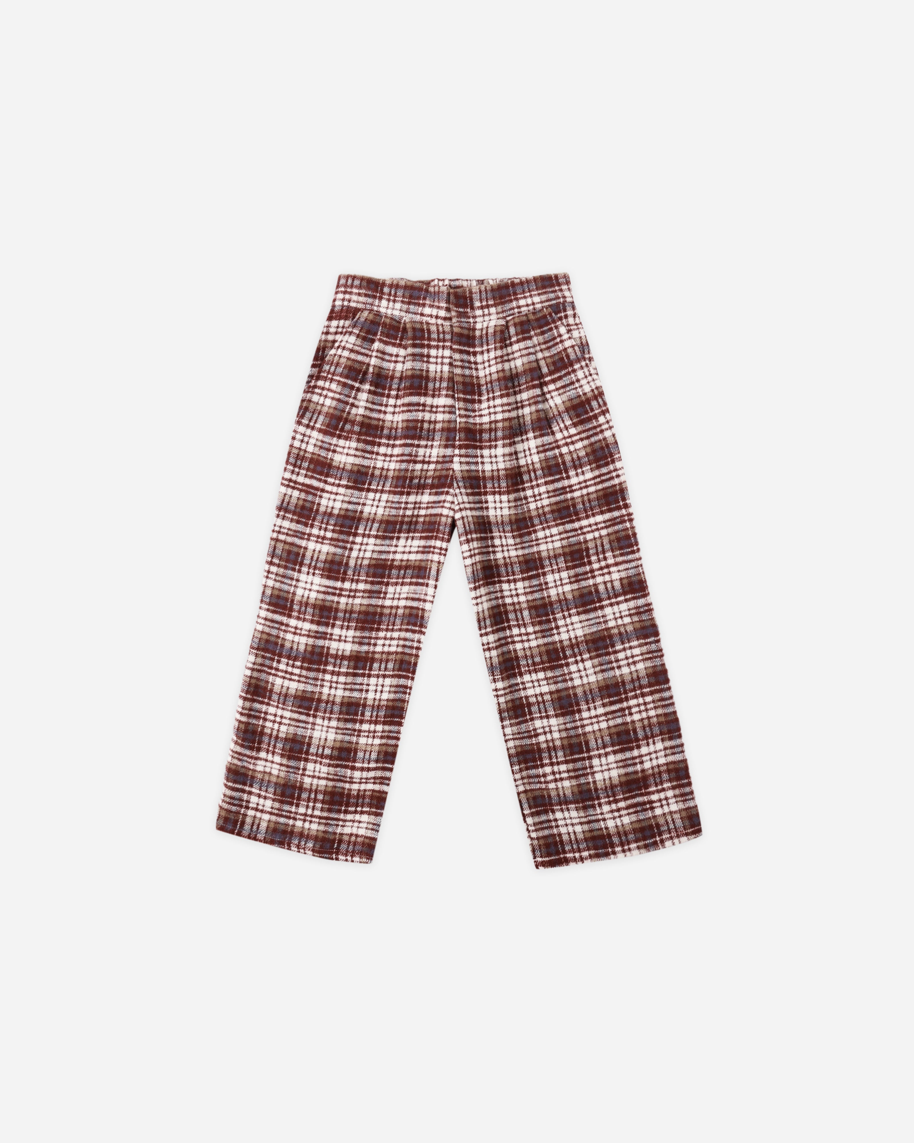 Pantalon Brooklyn || Plaid bordeaux