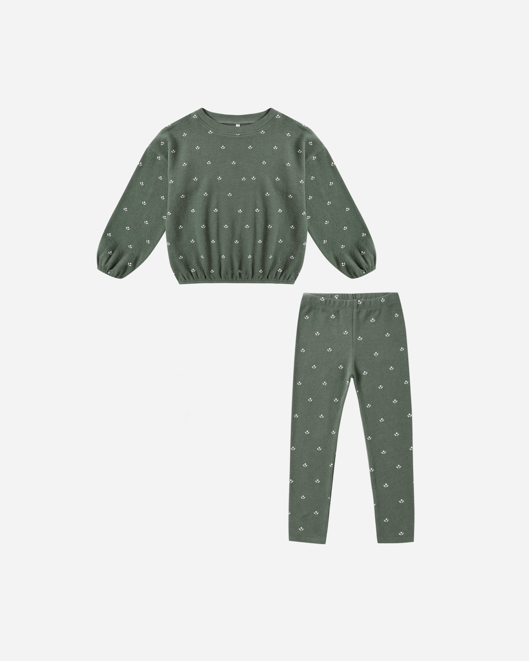 Ensemble en tricot éponge || Evergreen Ditsy