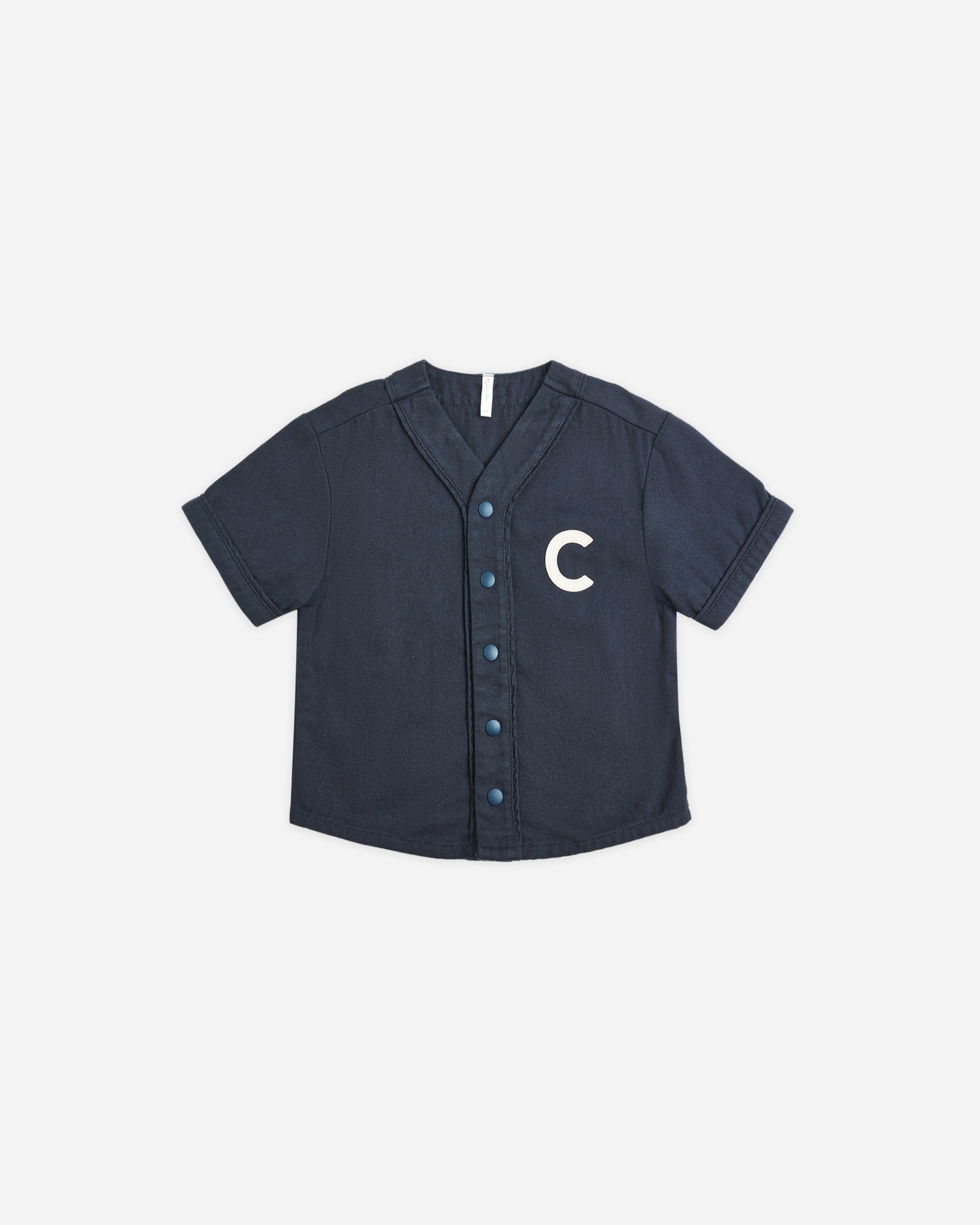 T-shirt de baseball || Bleu marine