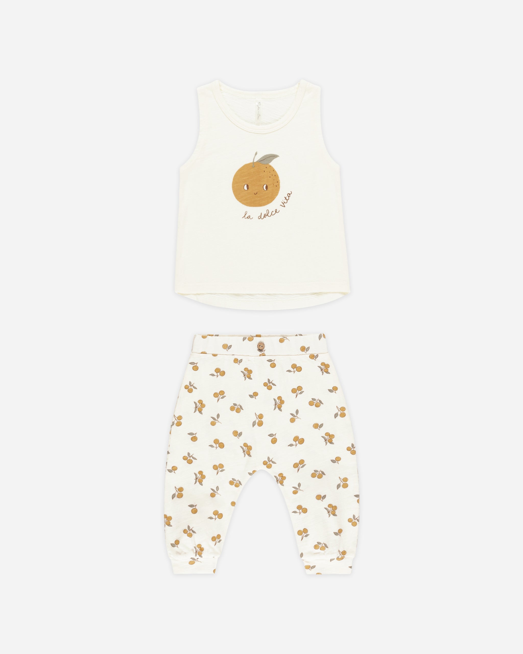 Tank + Slouch Pant Set || Oranges